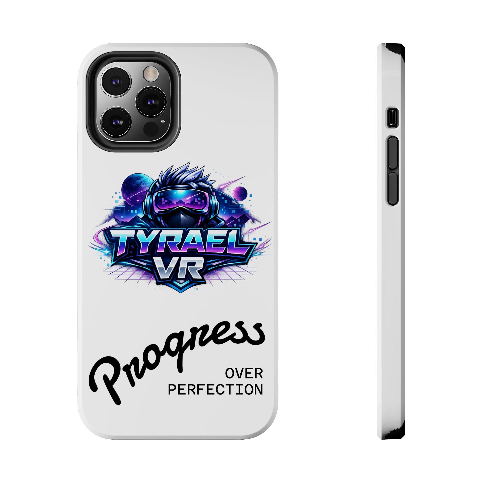 Tyrael VR Tough Phone Case — 'Progress Over Perfection' Gamer Protective Case