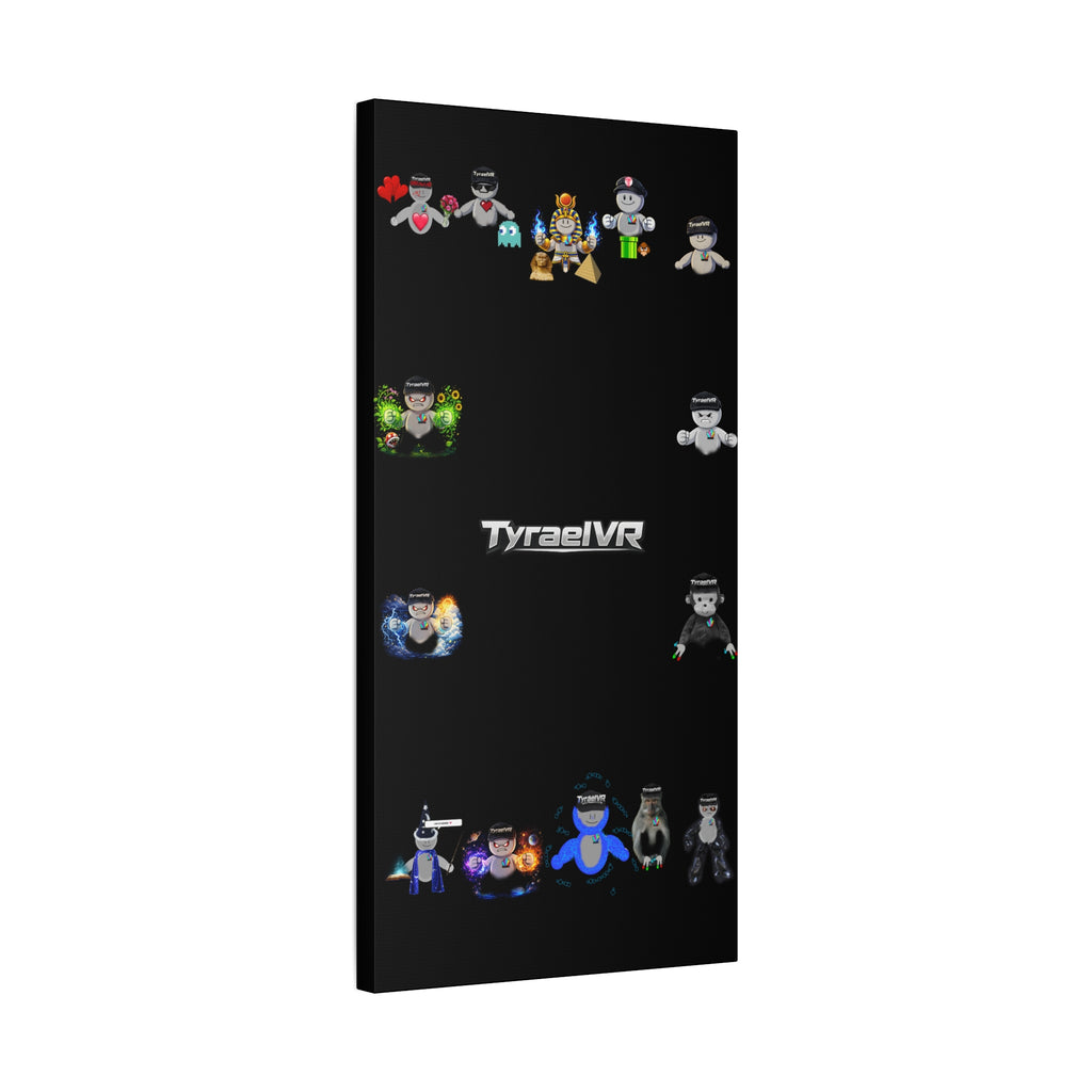 TyraelVR Gamer Mascot Canvas Print — Stretched Matte Wall Art