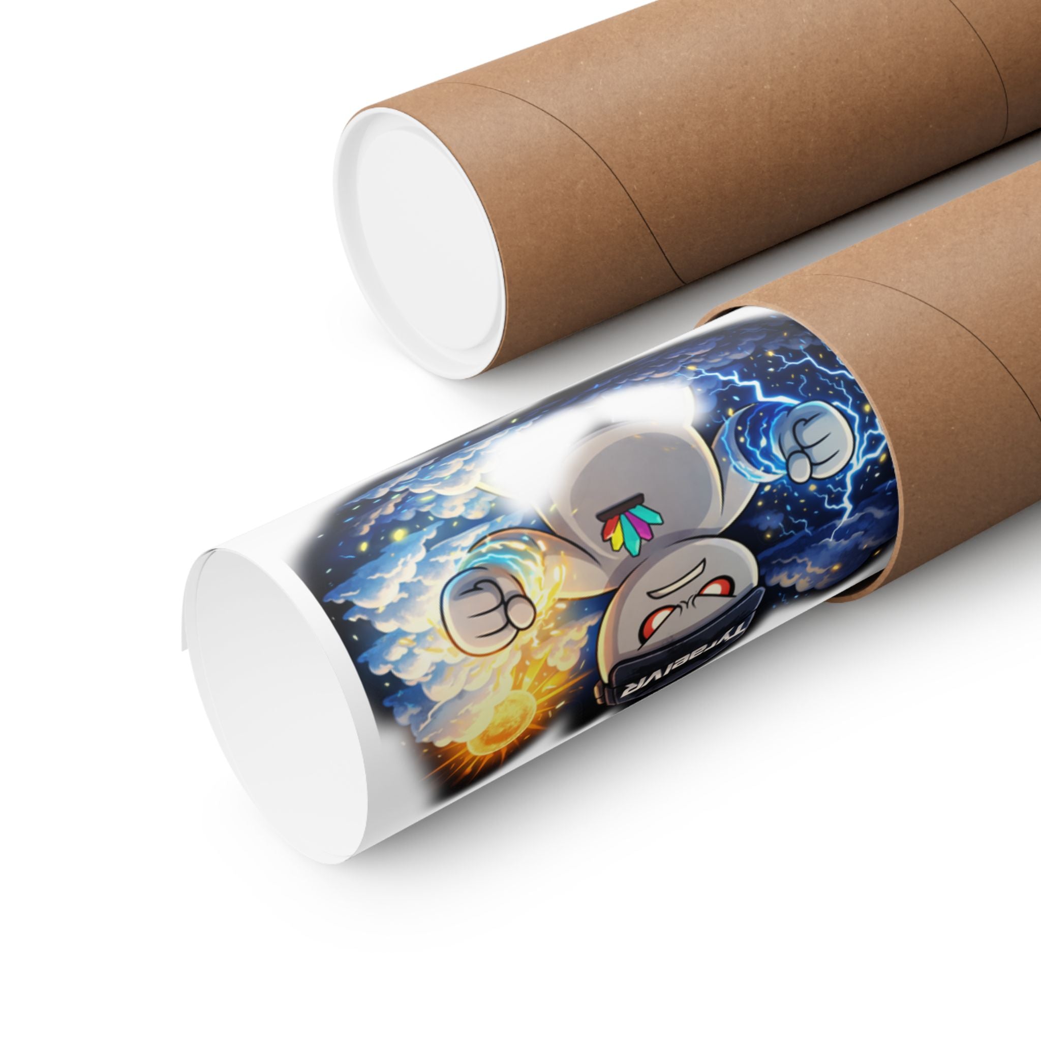 Tyrael VR Sticker Collage Matte Poster — Gamer Avatar Art Print