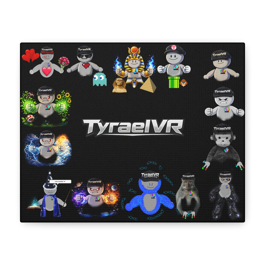TyraelVR Gamer Mascot Canvas Print — Stretched Matte Wall Art