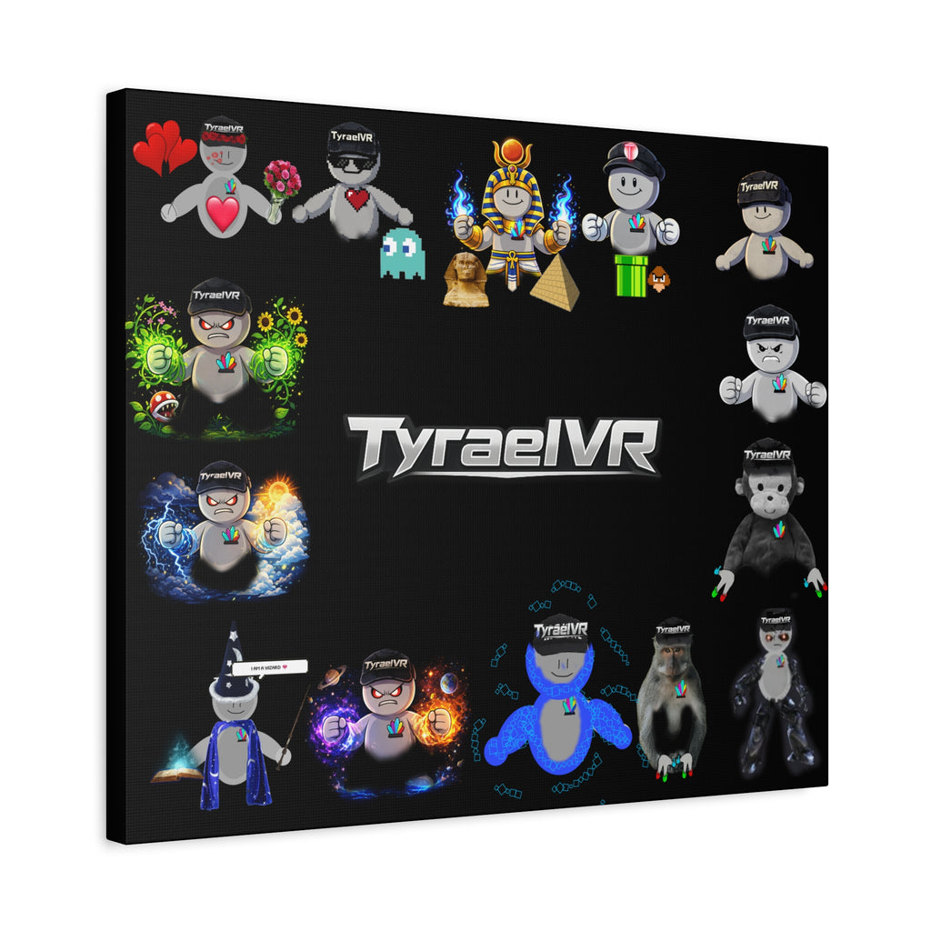 TyraelVR Gamer Mascot Canvas Print — Stretched Matte Wall Art