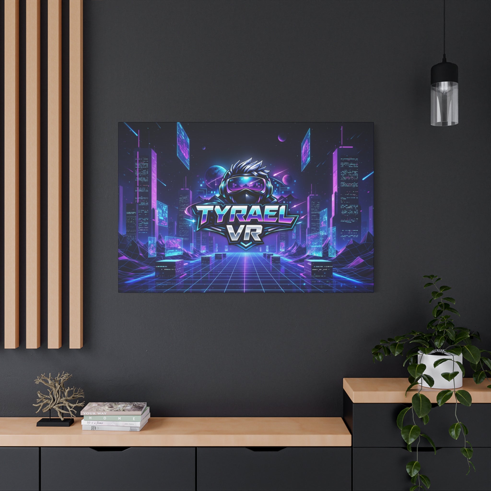 Tyrael VR Retro Futuristic Canvas Print