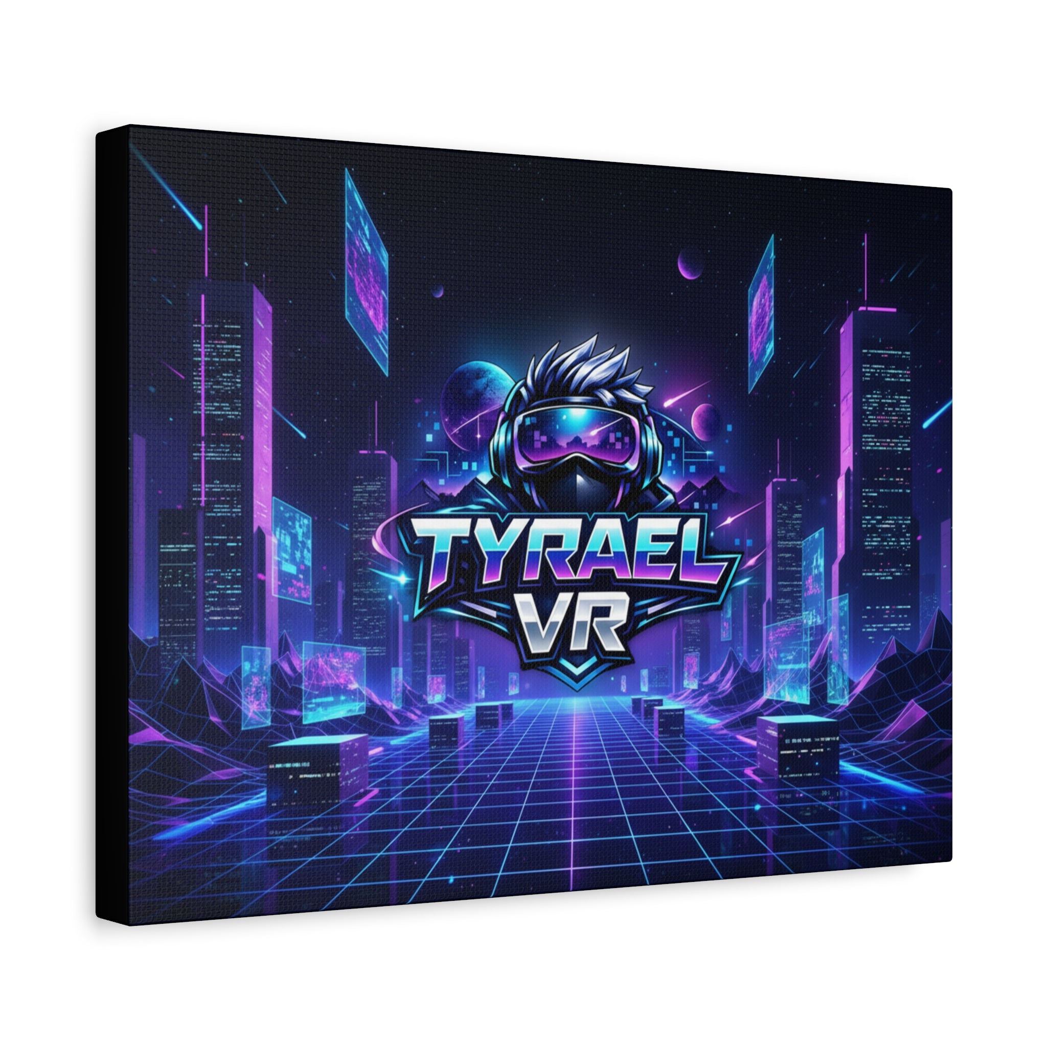Tyrael VR Retro Futuristic Canvas Print