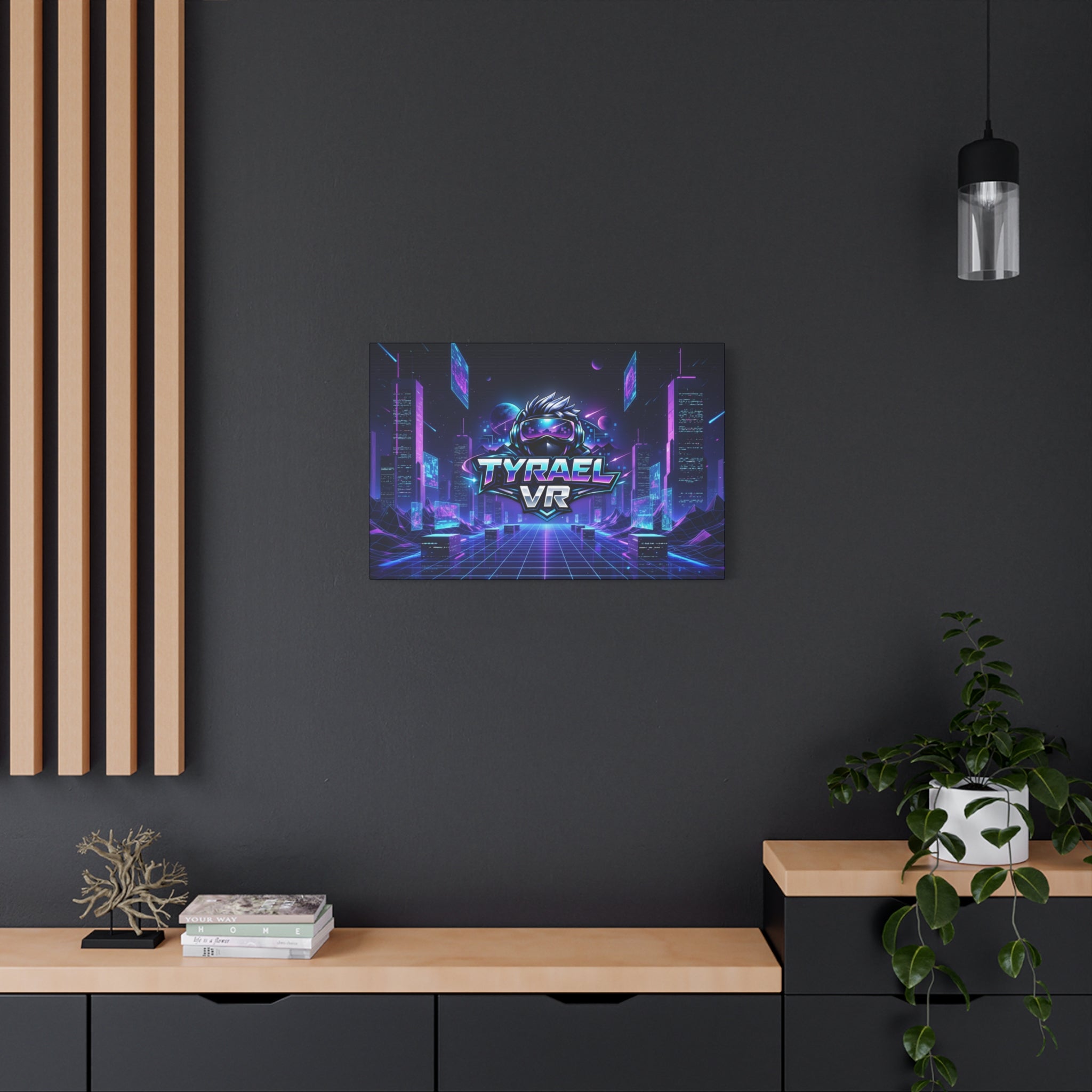 Tyrael VR Retro Futuristic Canvas Print