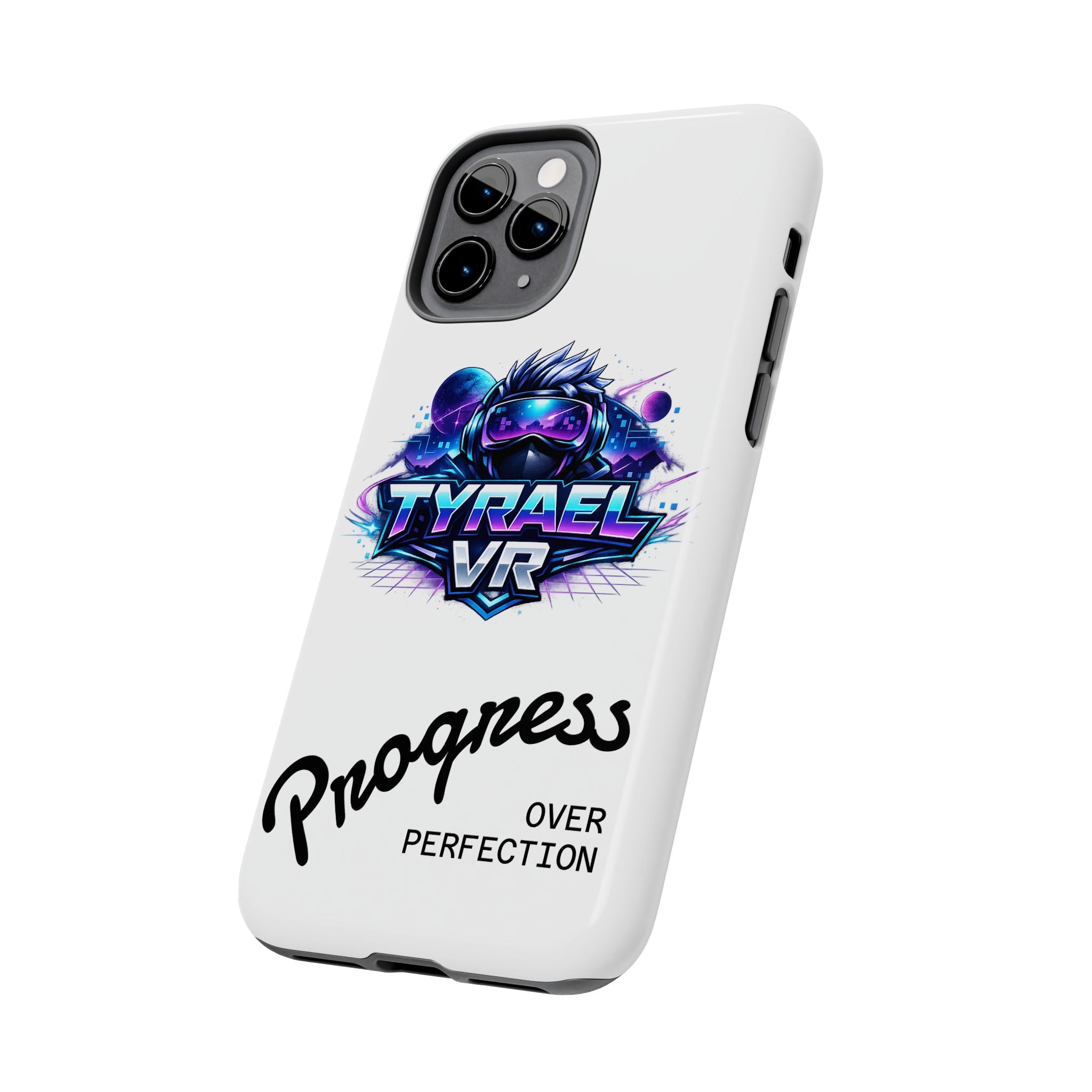 Tyrael VR Tough Phone Case — 'Progress Over Perfection' Gamer Protective Case