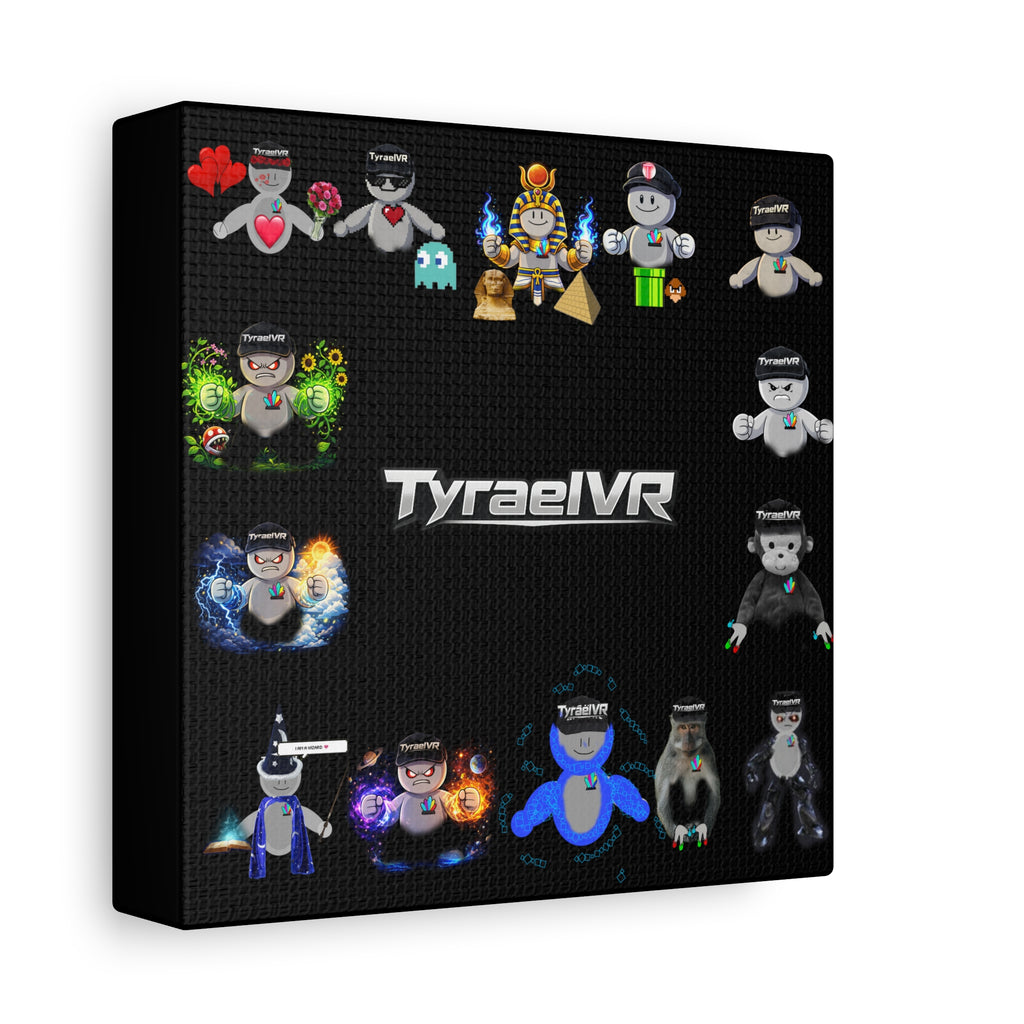 TyraelVR Gamer Mascot Canvas Print — Stretched Matte Wall Art