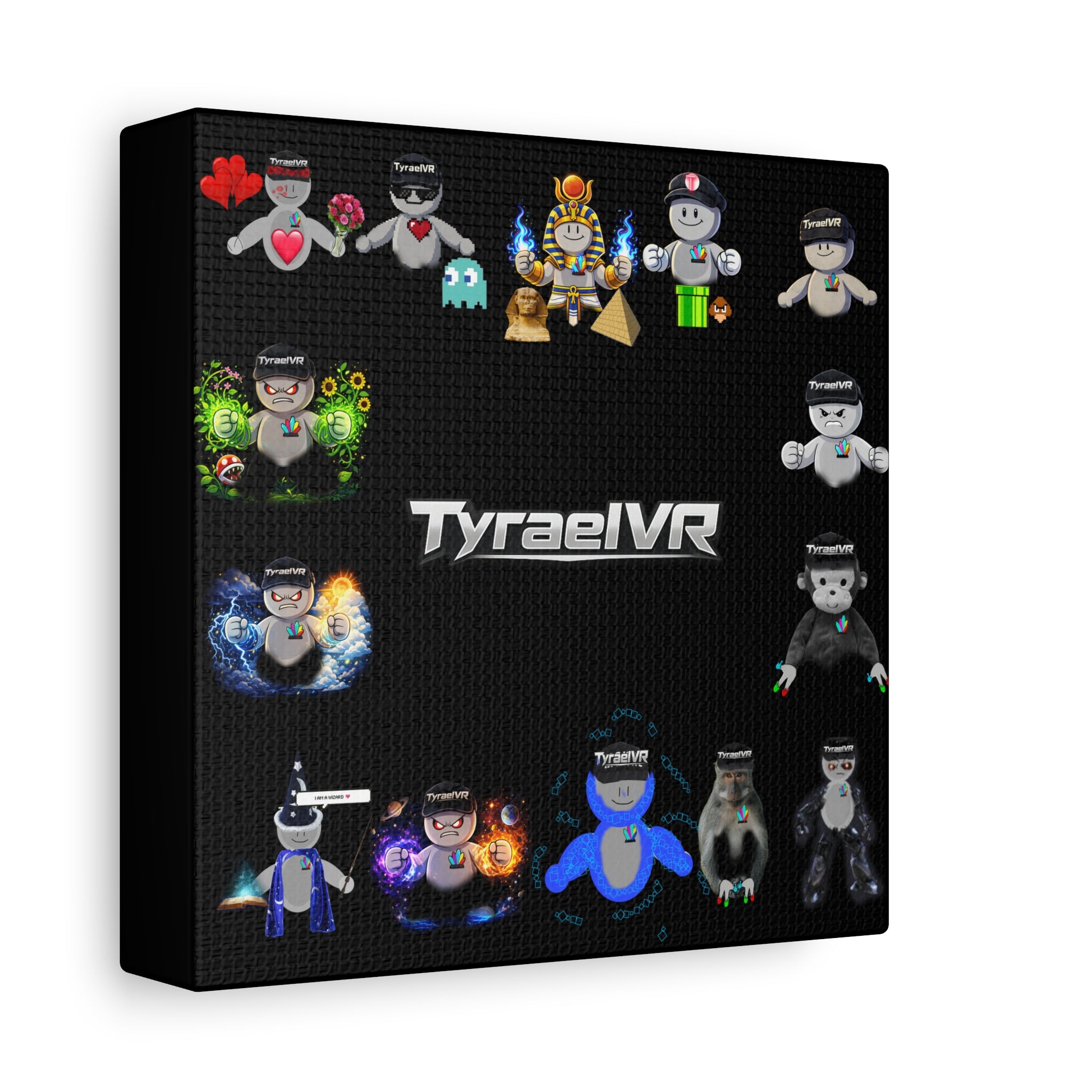 TyraelVR Gamer Mascot Canvas Print — Stretched Matte Wall Art