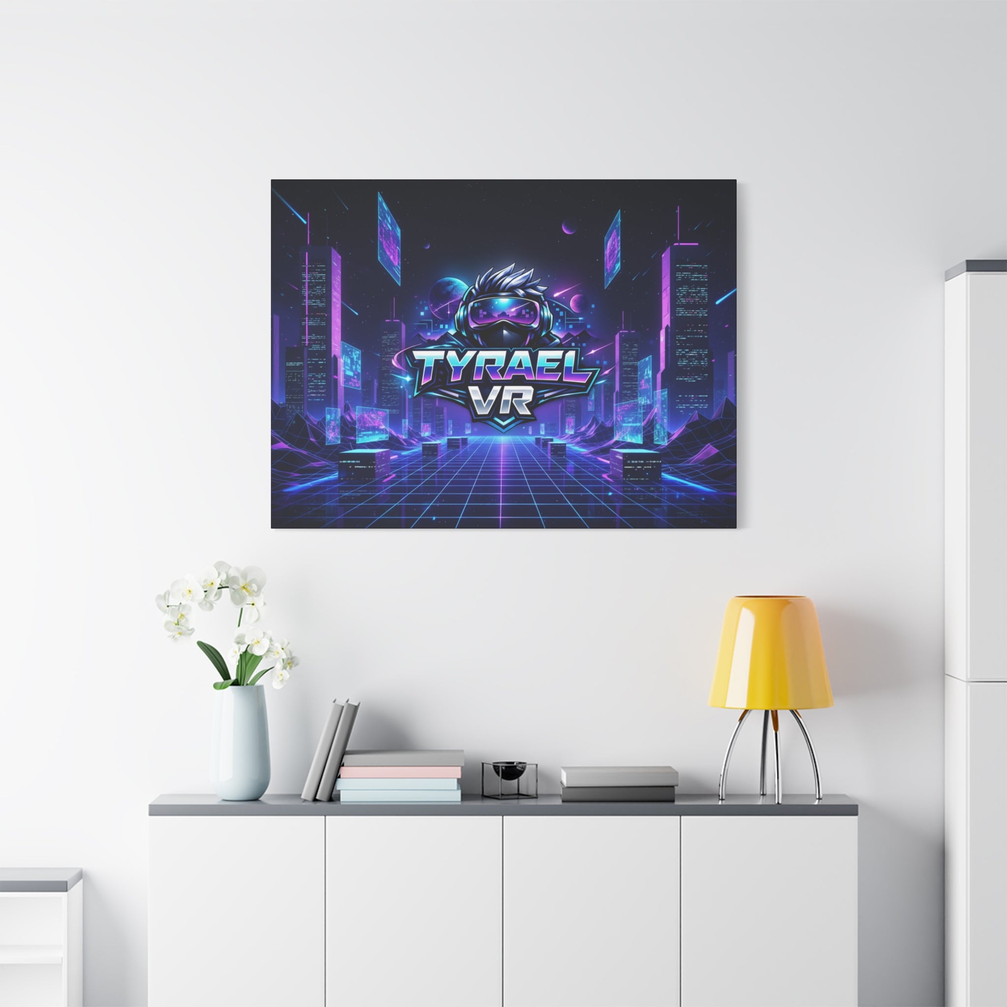 Tyrael VR Retro Futuristic Canvas Print