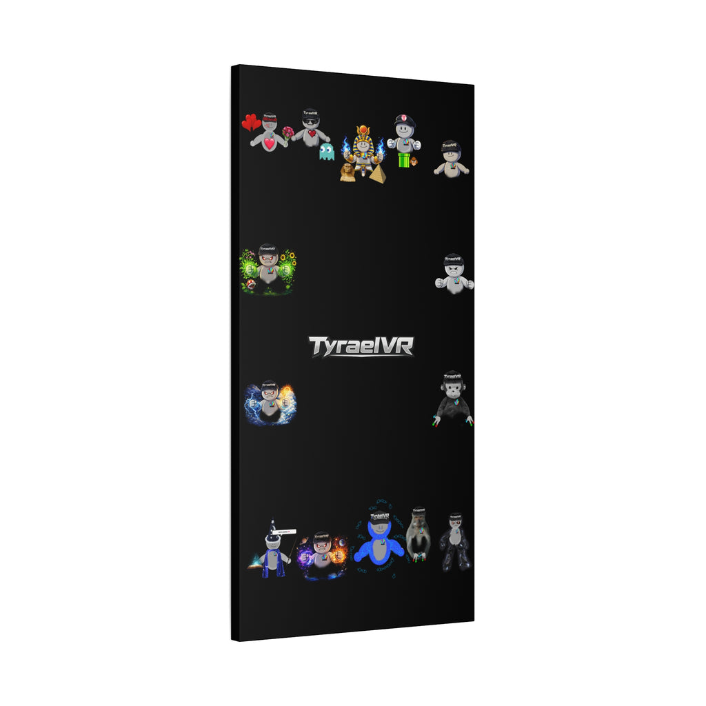 TyraelVR Gamer Mascot Canvas Print — Stretched Matte Wall Art