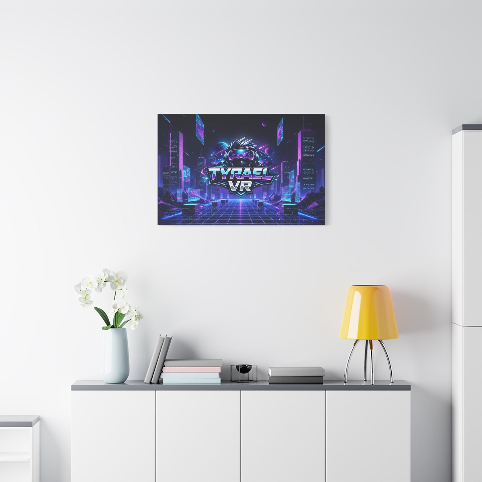 Tyrael VR Retro Futuristic Canvas Print
