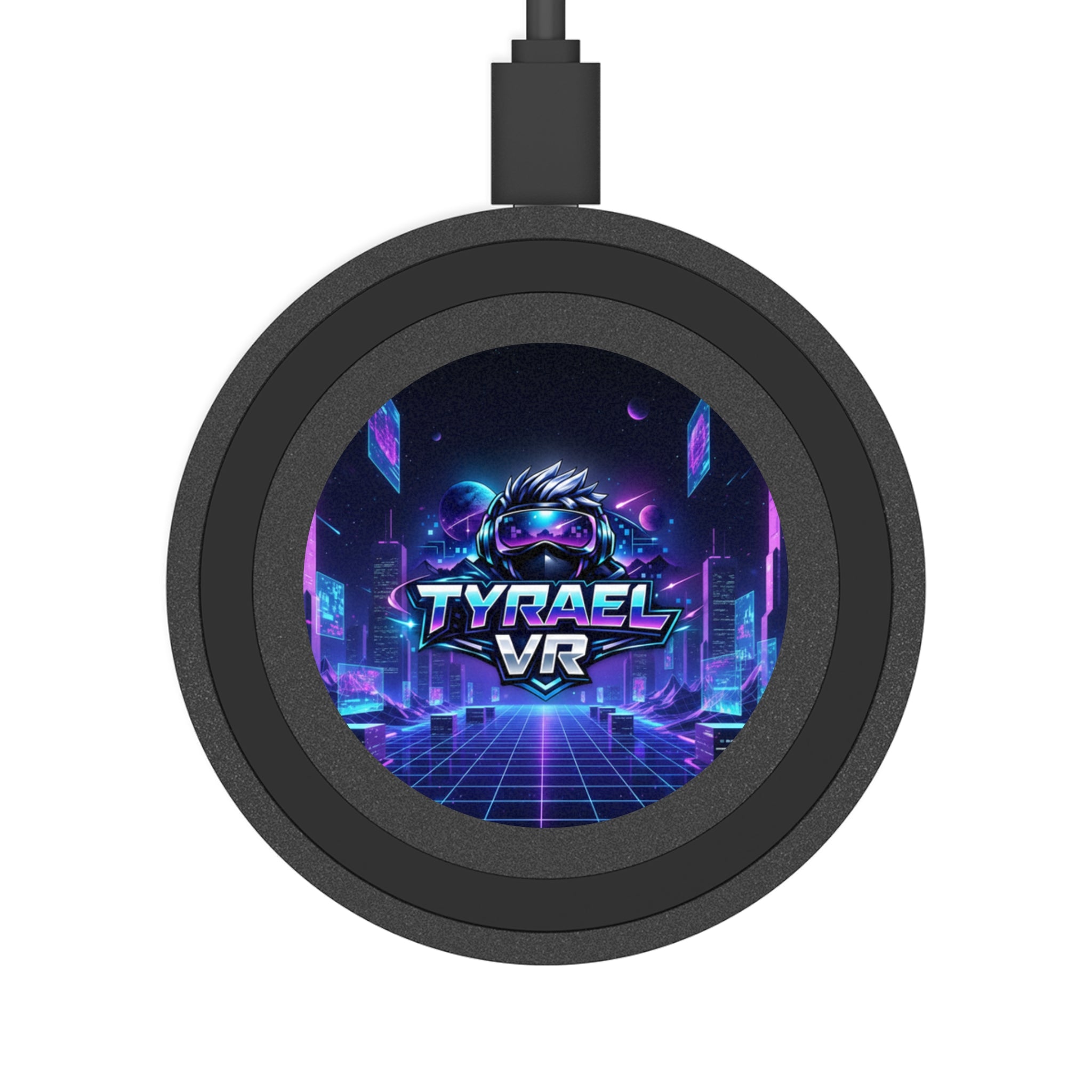 Tyrael VR Neon Retro Wireless Charging Pad