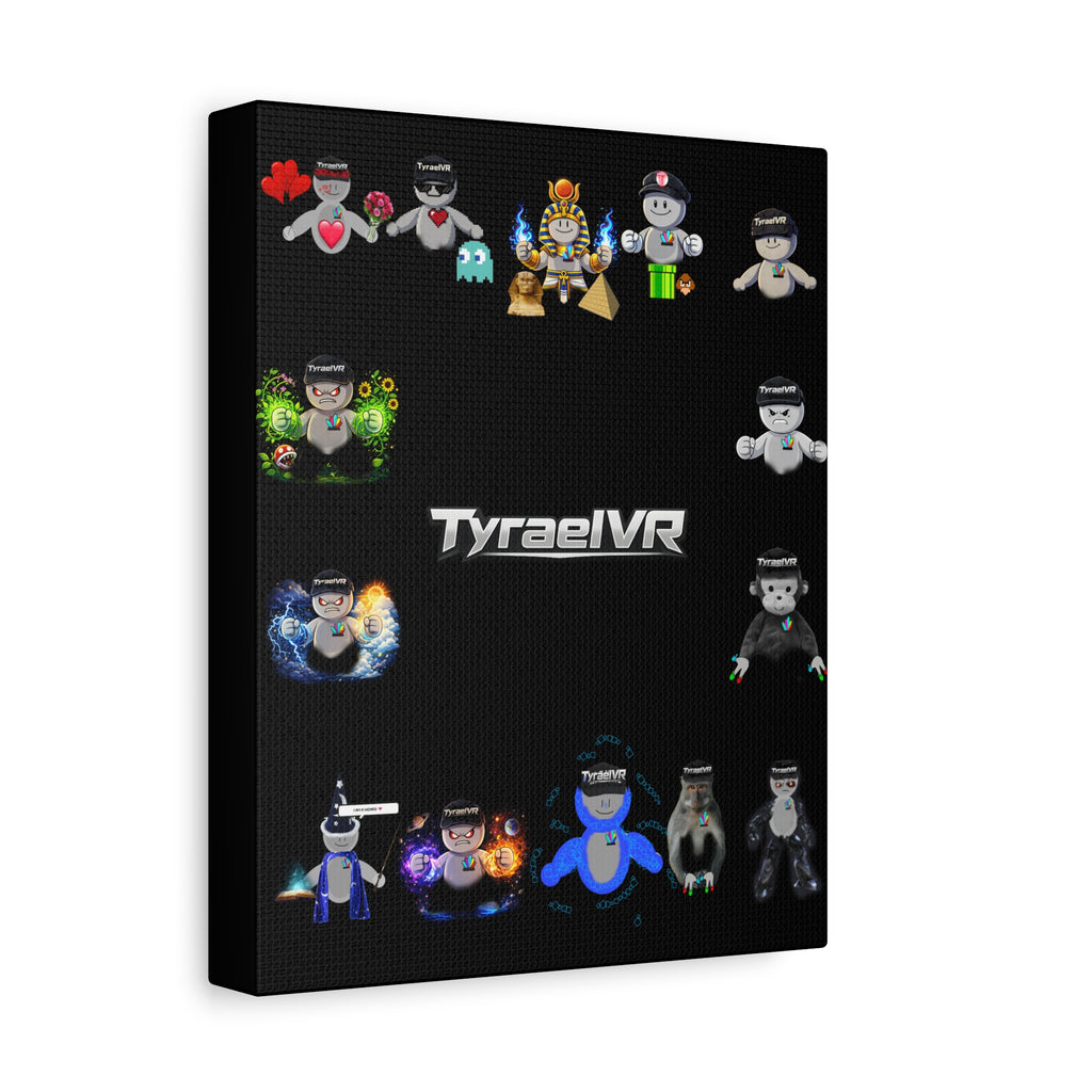 TyraelVR Gamer Mascot Canvas Print — Stretched Matte Wall Art
