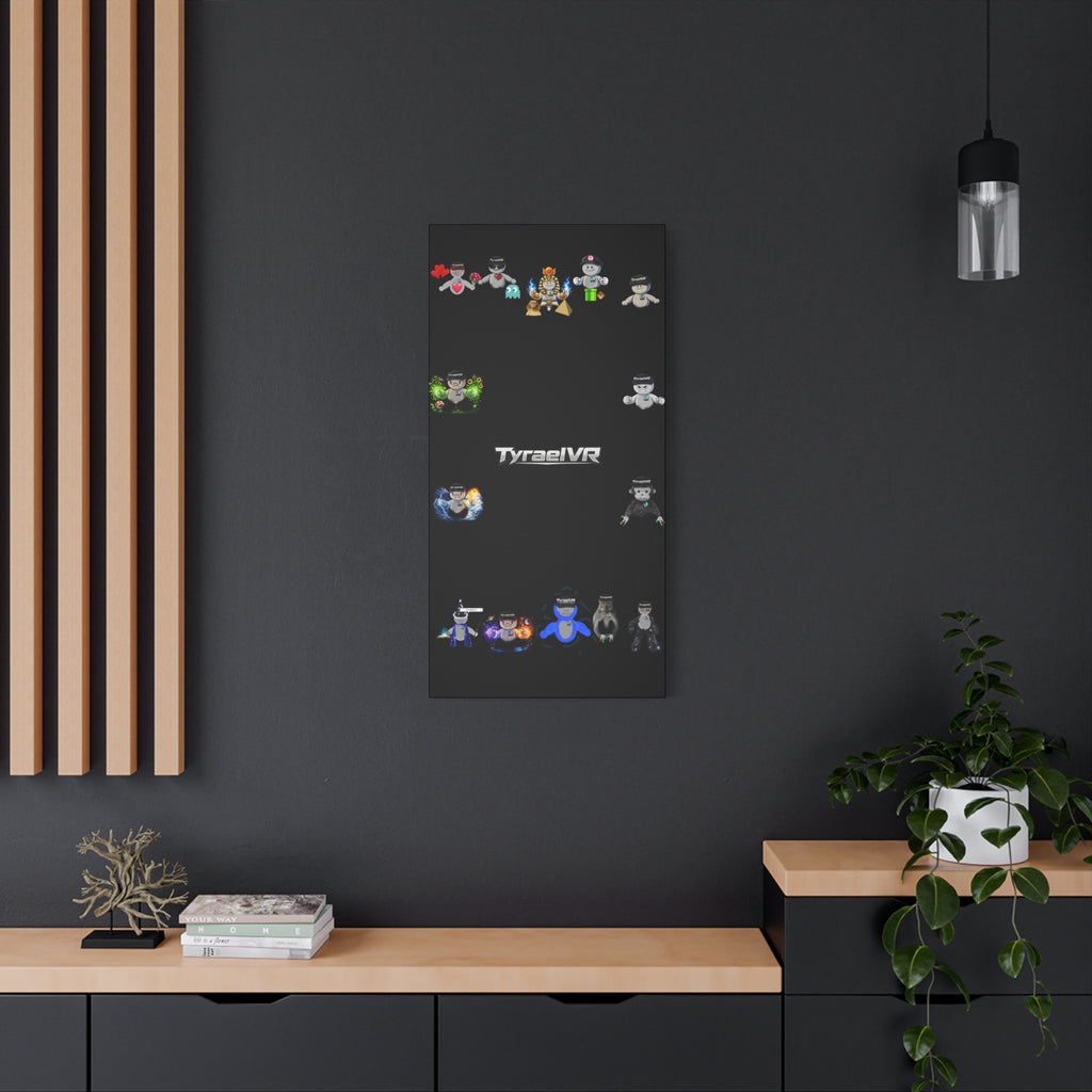 TyraelVR Gamer Mascot Canvas Print — Stretched Matte Wall Art