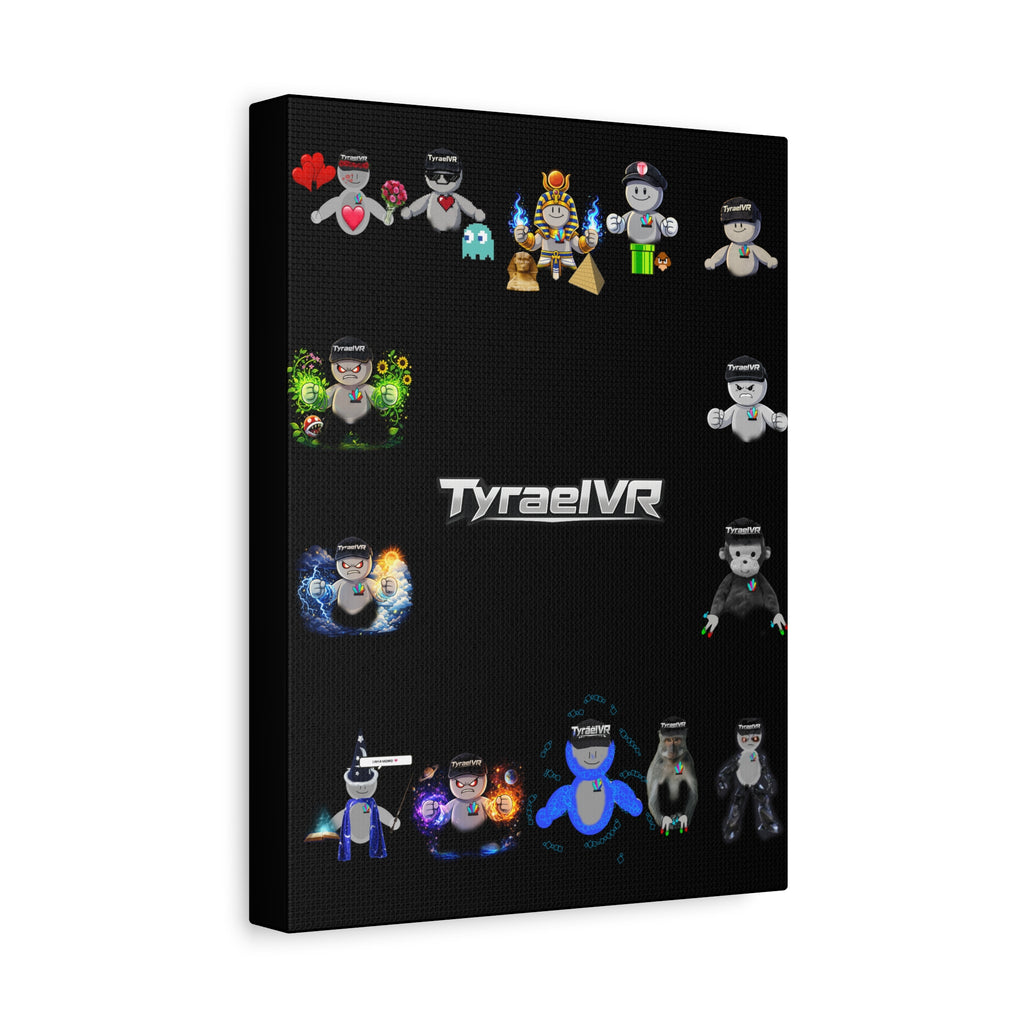 TyraelVR Gamer Mascot Canvas Print — Stretched Matte Wall Art