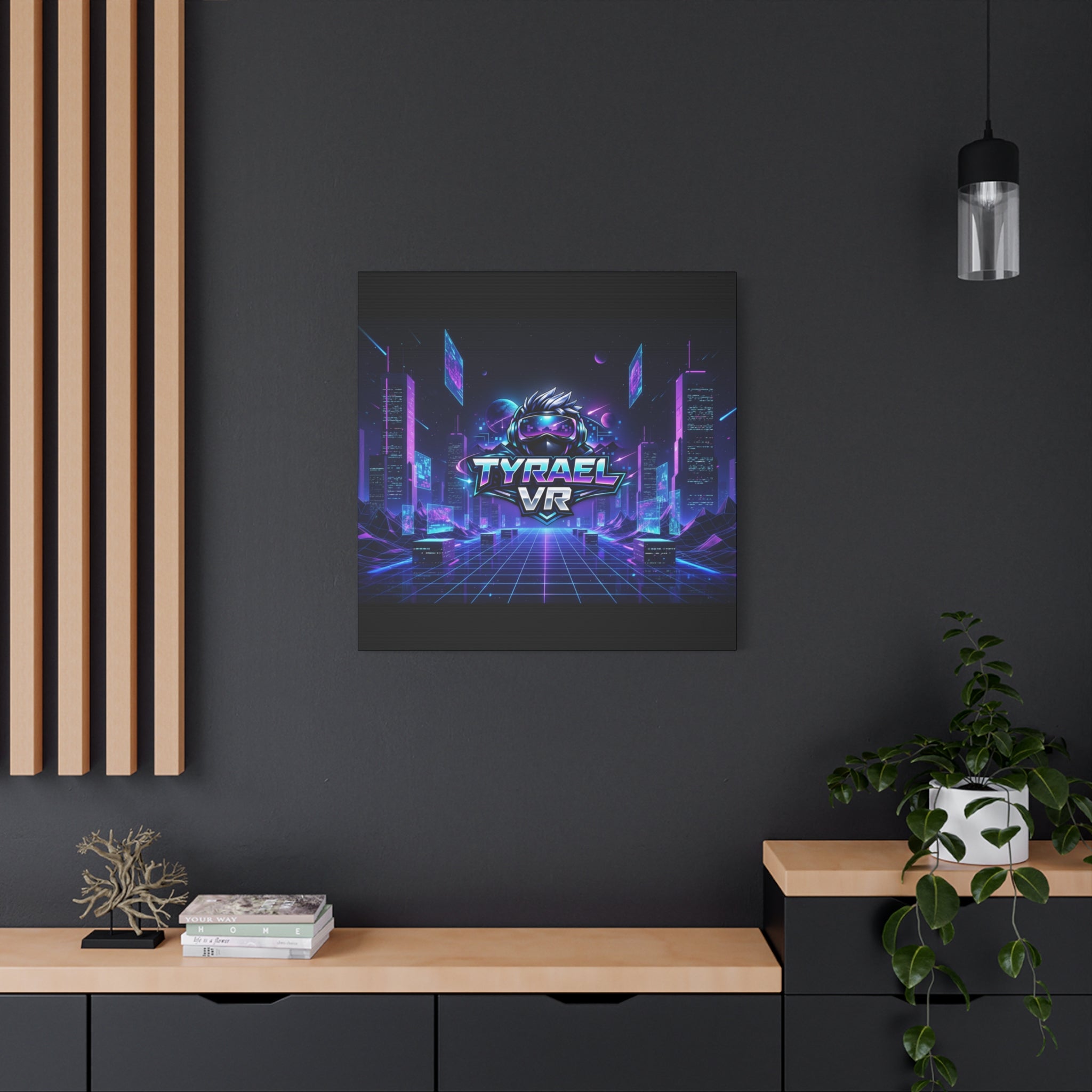 Tyrael VR Retro Futuristic Canvas Print