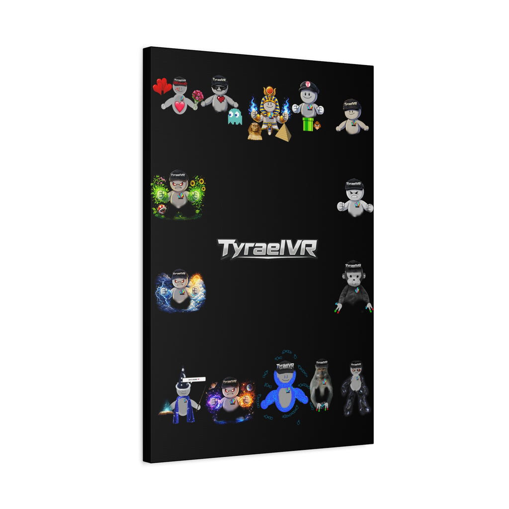 TyraelVR Gamer Mascot Canvas Print — Stretched Matte Wall Art