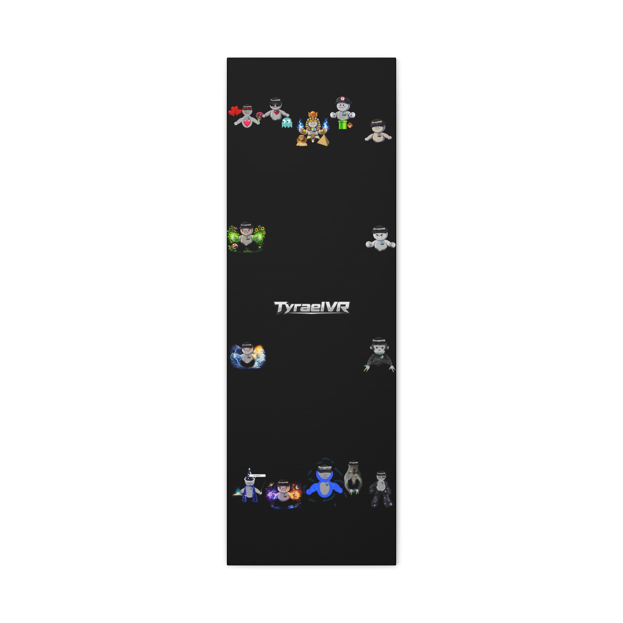 TyraelVR Gamer Mascot Canvas Print — Stretched Matte Wall Art