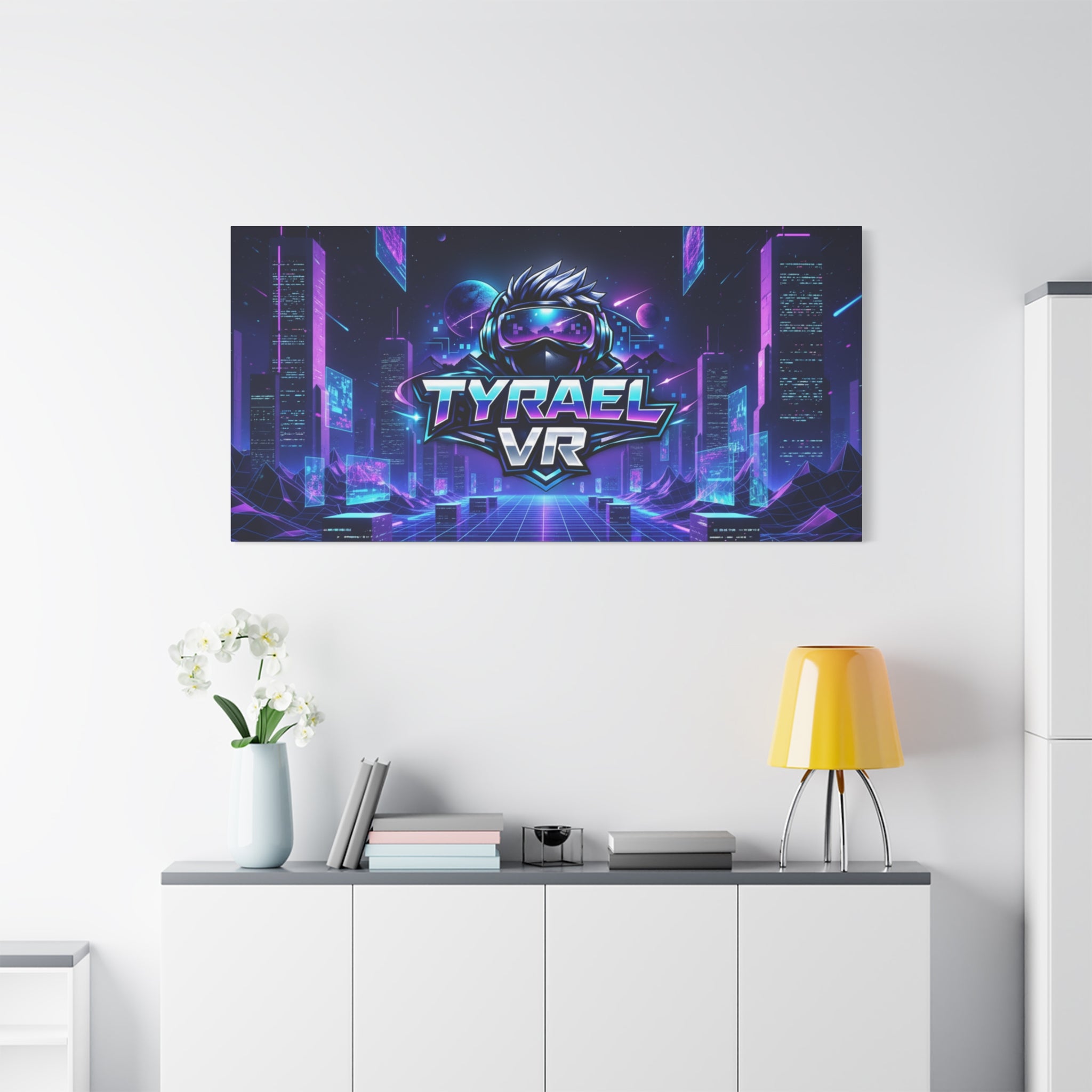 Tyrael VR Retro Futuristic Canvas Print