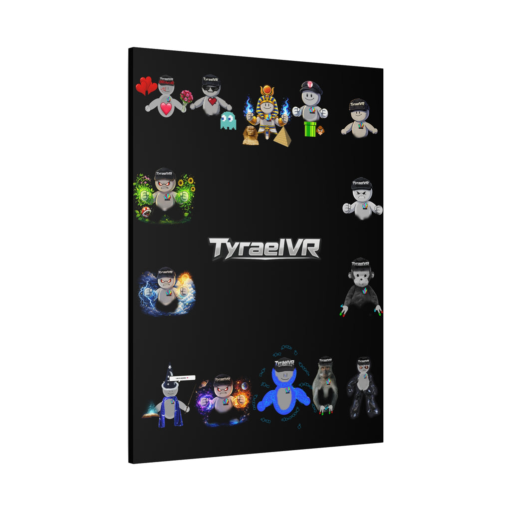 TyraelVR Gamer Mascot Canvas Print — Stretched Matte Wall Art