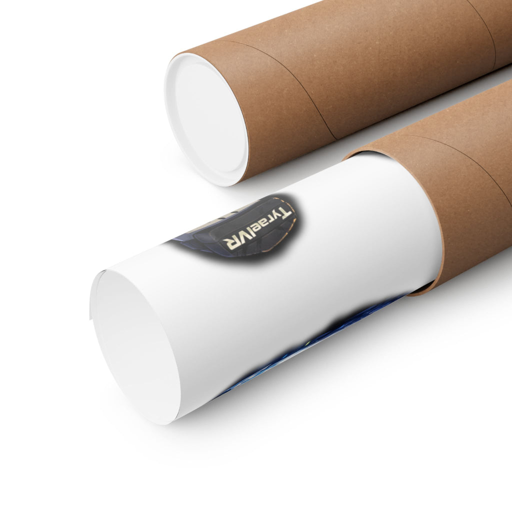 Tyrael VR Sticker Collage Matte Poster — Gamer Avatar Art Print