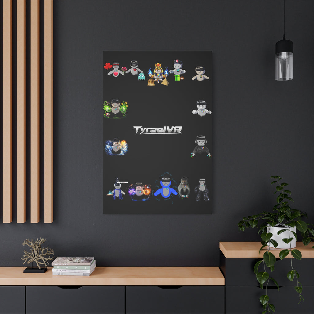 TyraelVR Gamer Mascot Canvas Print — Stretched Matte Wall Art