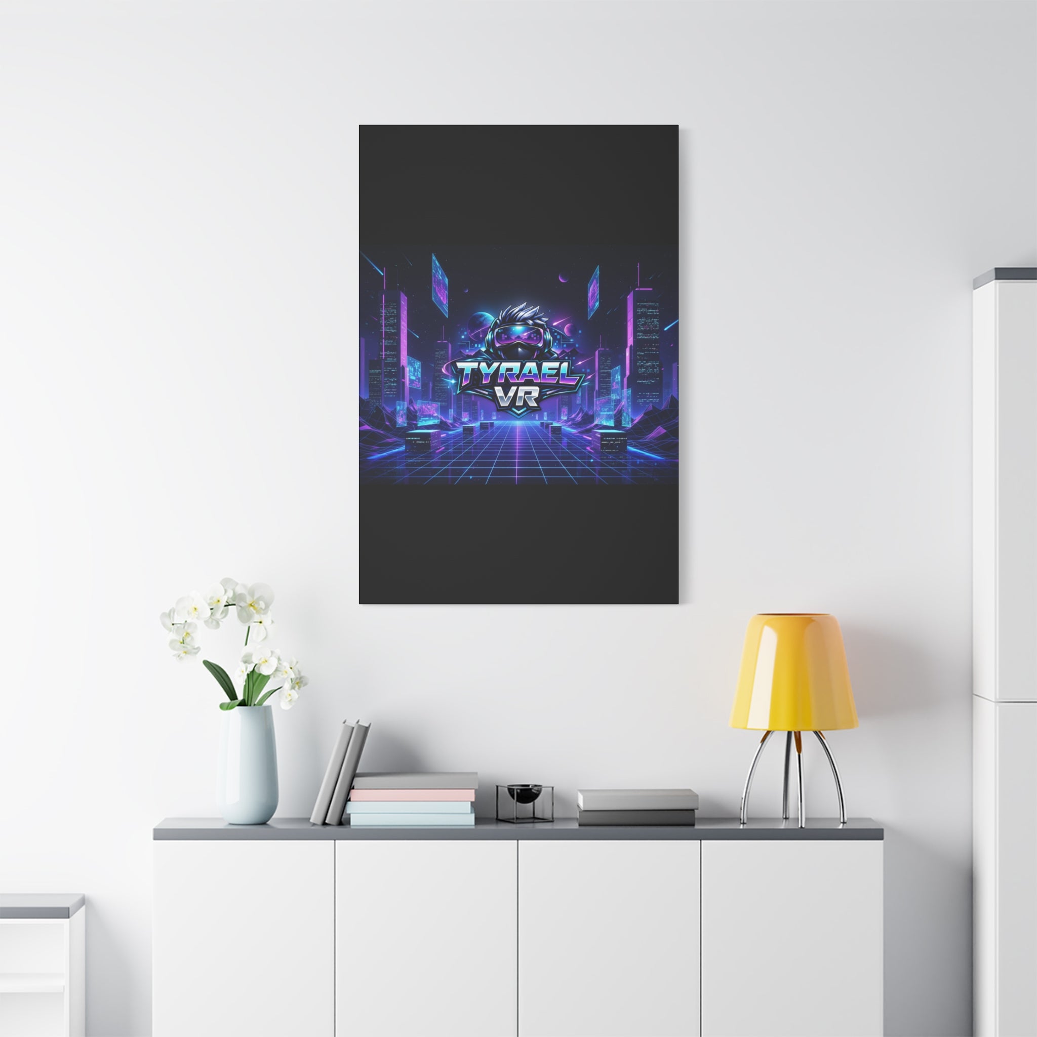 Tyrael VR Retro Futuristic Canvas Print