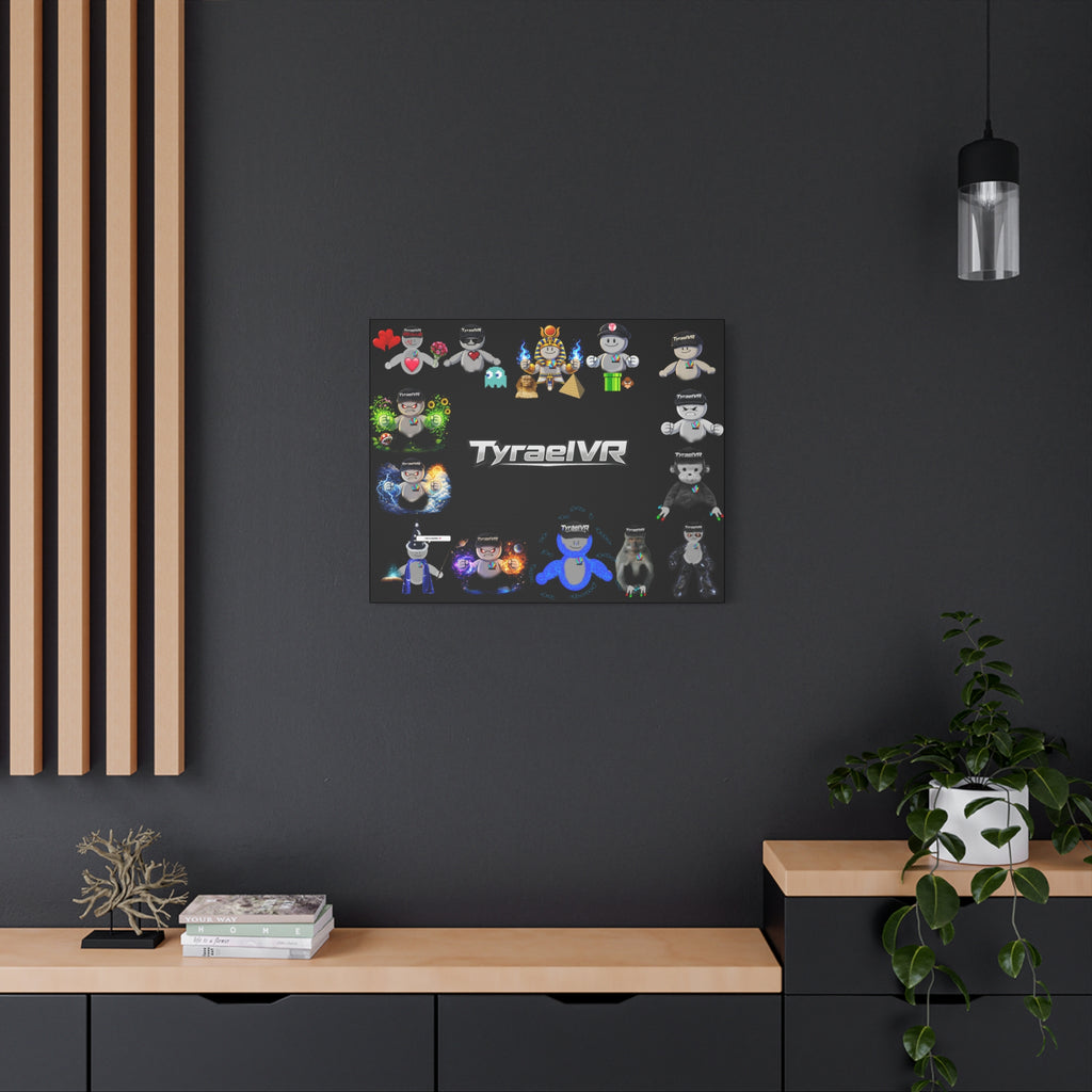 TyraelVR Gamer Mascot Canvas Print — Stretched Matte Wall Art