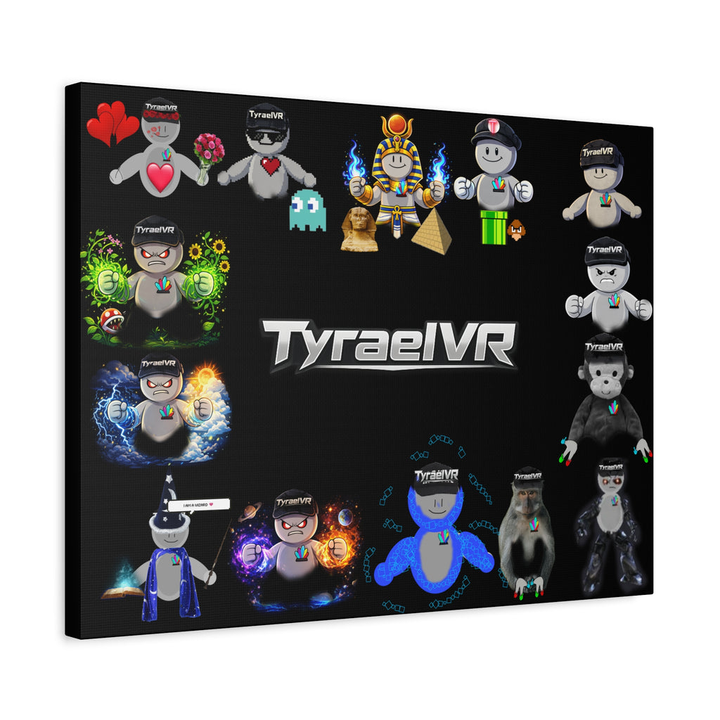 TyraelVR Gamer Mascot Canvas Print — Stretched Matte Wall Art