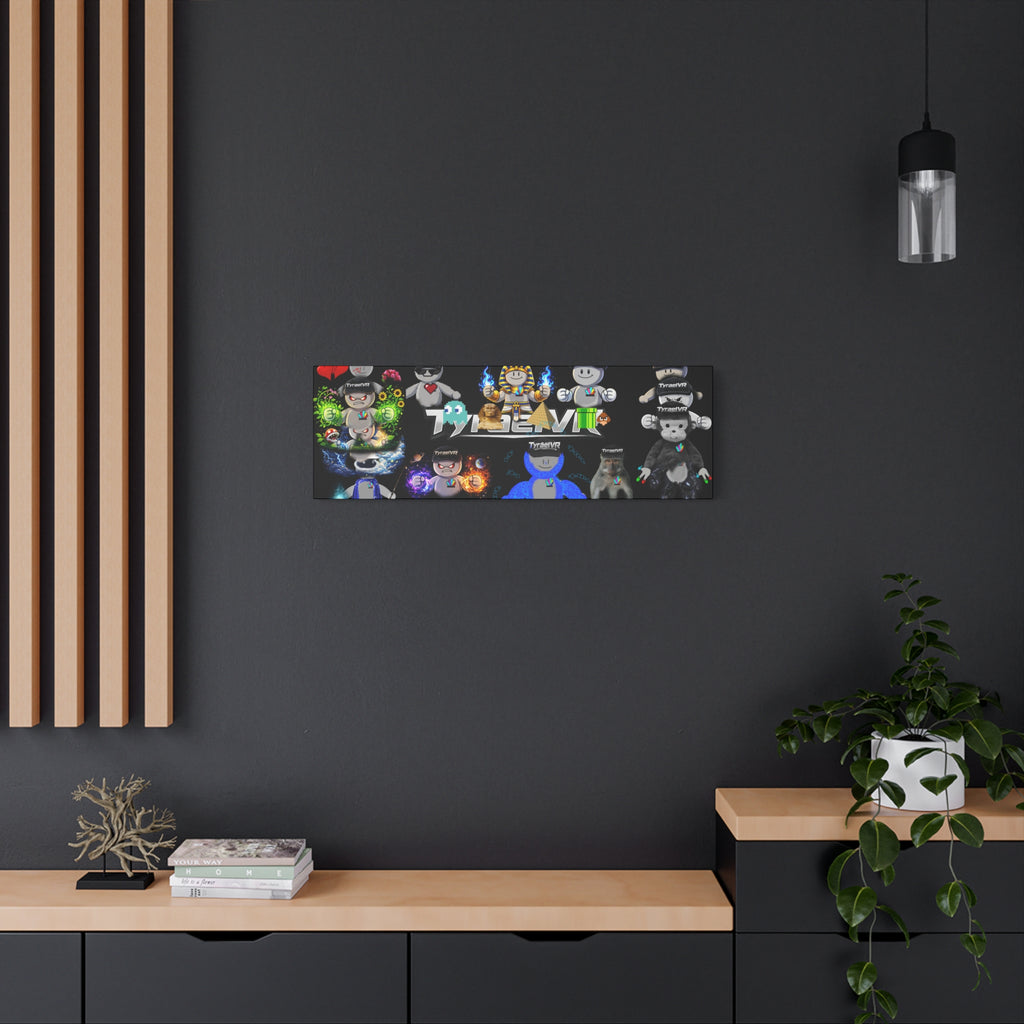 TyraelVR Gamer Mascot Canvas Print — Stretched Matte Wall Art