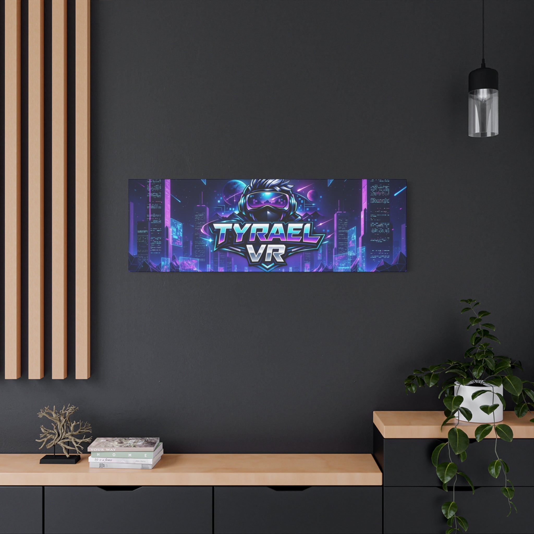 Tyrael VR Retro Futuristic Canvas Print
