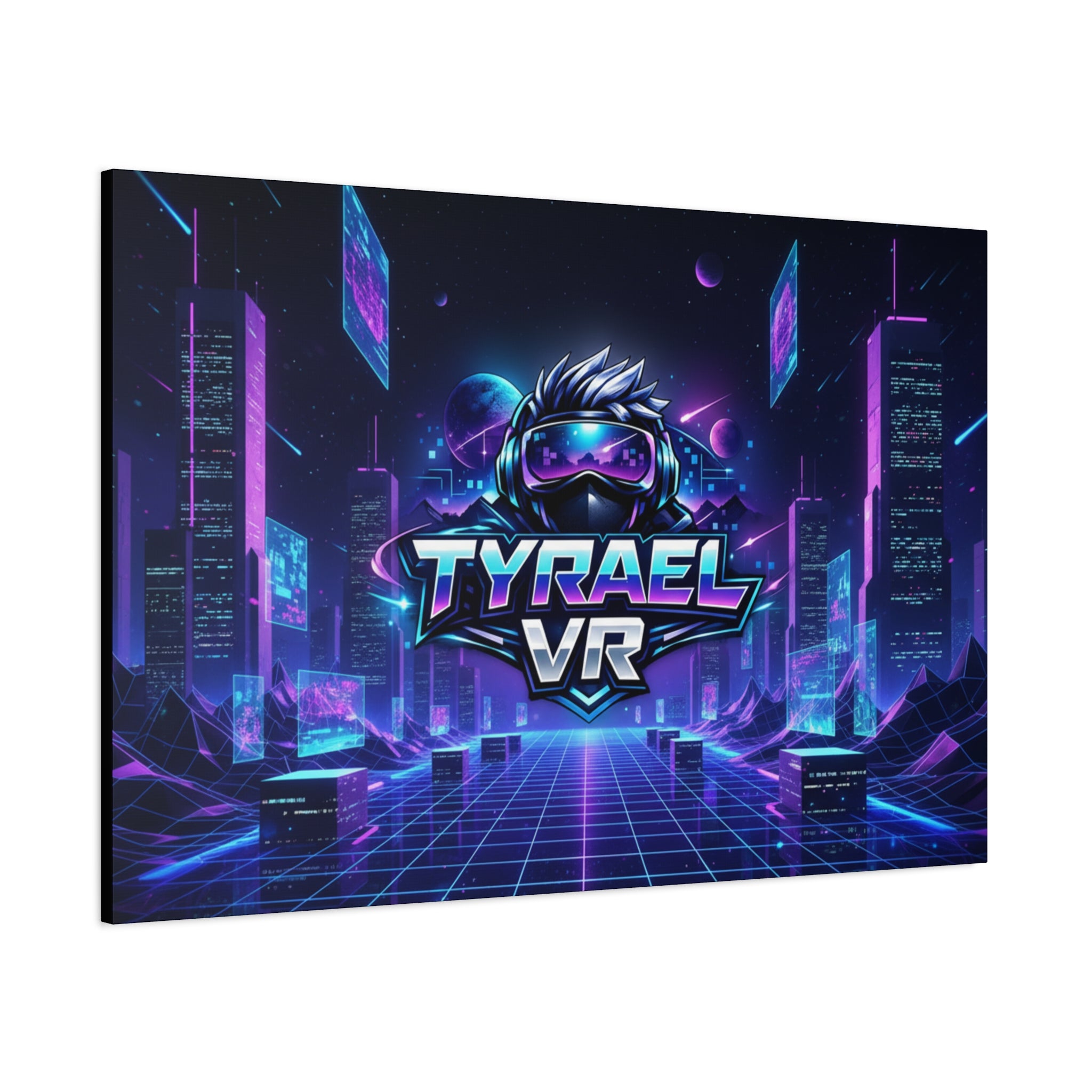 Tyrael VR Retro Futuristic Canvas Print