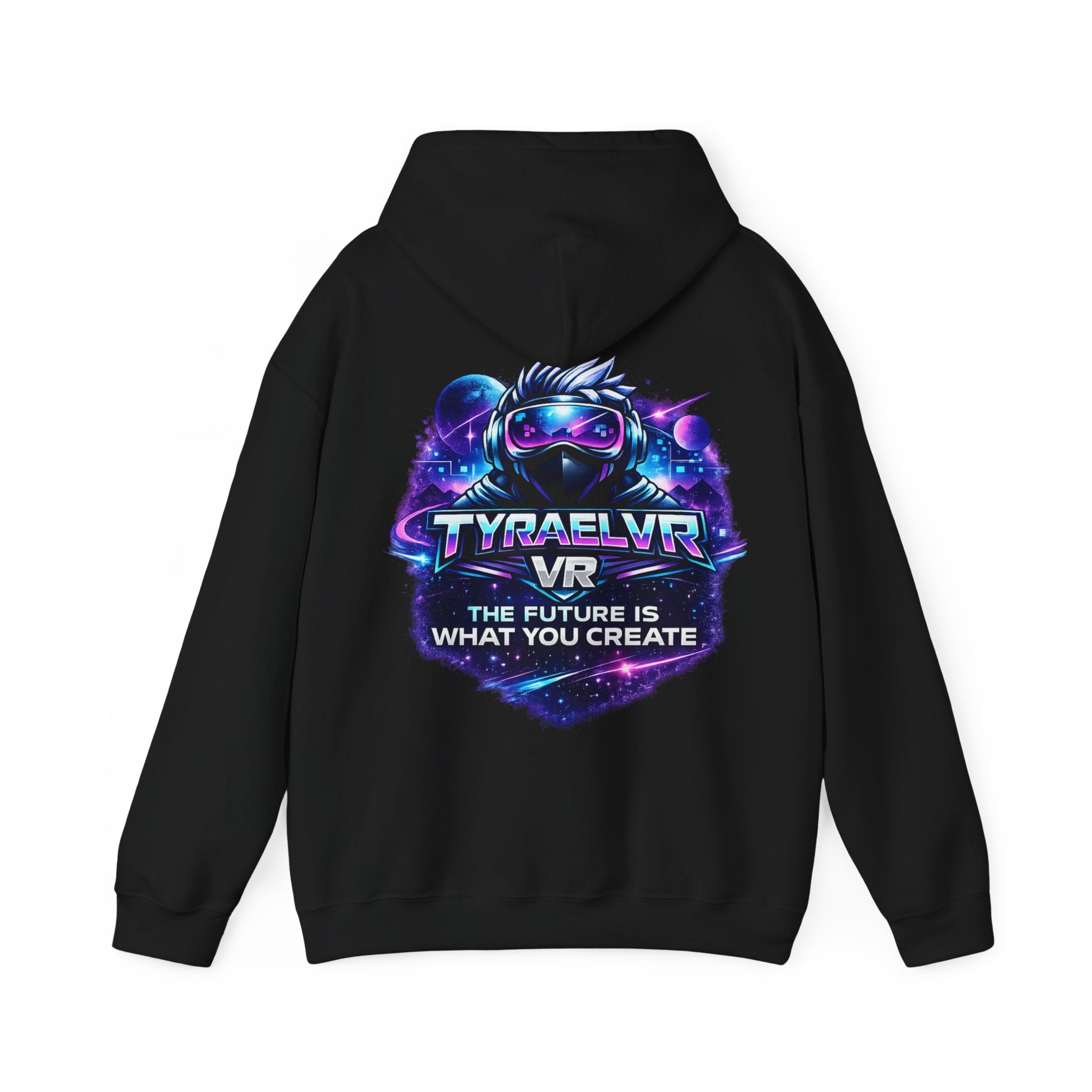 Tyrael VR Hoodie — Neon Cyber Gamer Logo Pullover