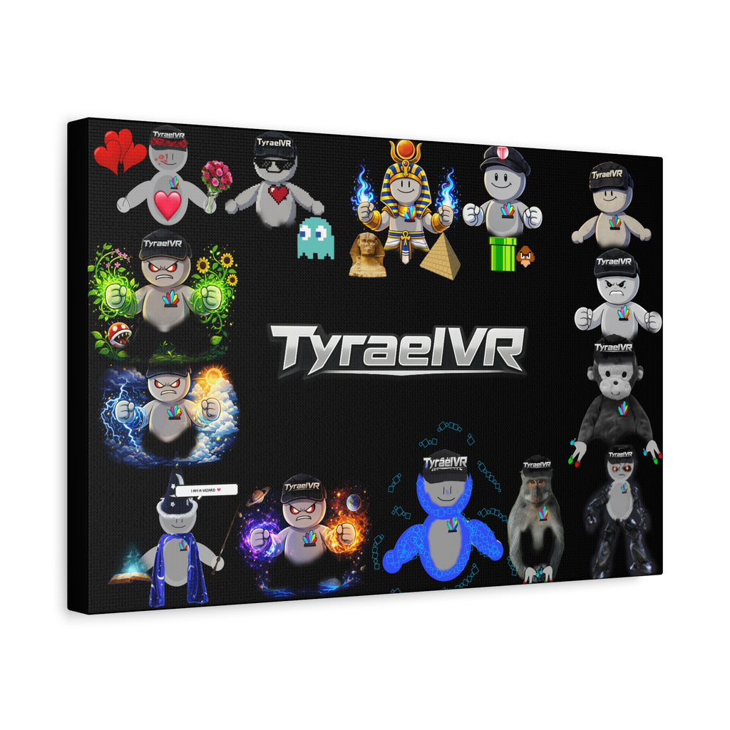 TyraelVR Gamer Mascot Canvas Print — Stretched Matte Wall Art