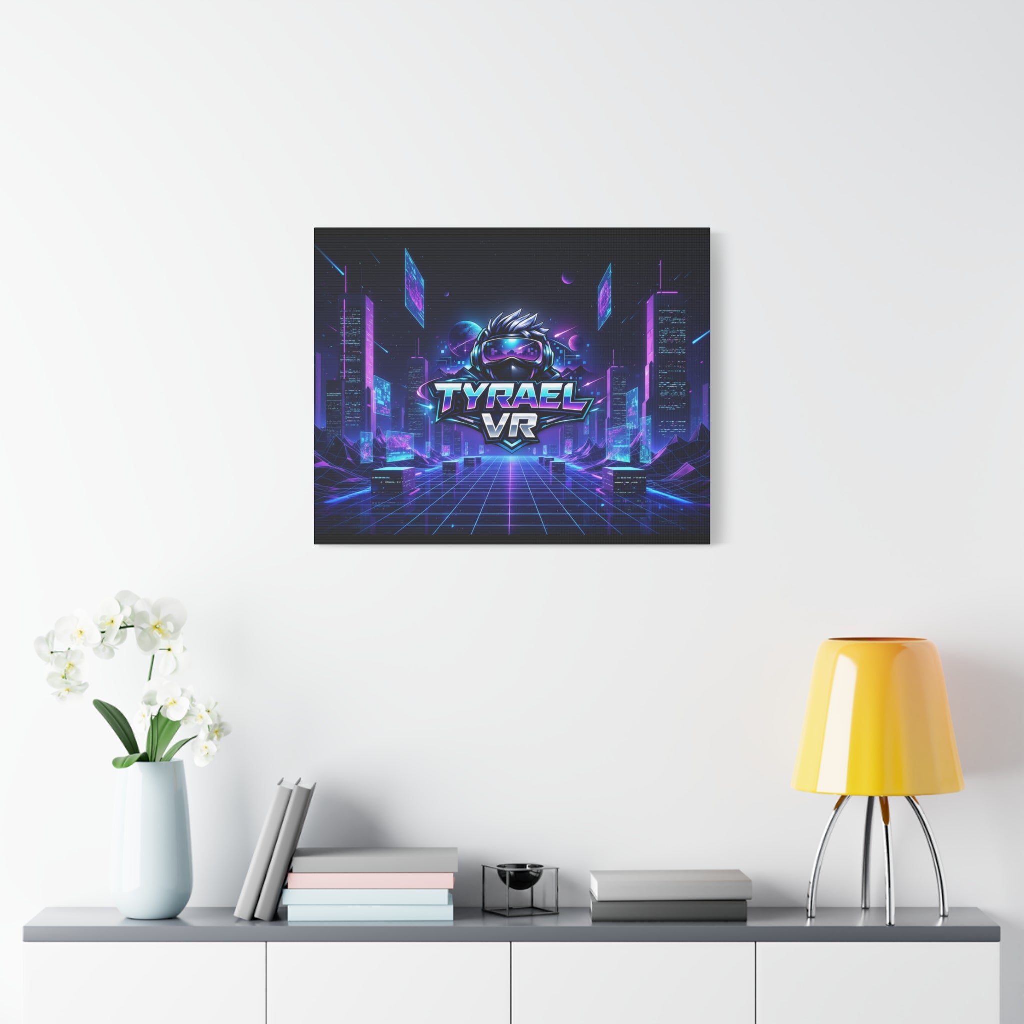 Tyrael VR Retro Futuristic Canvas Print