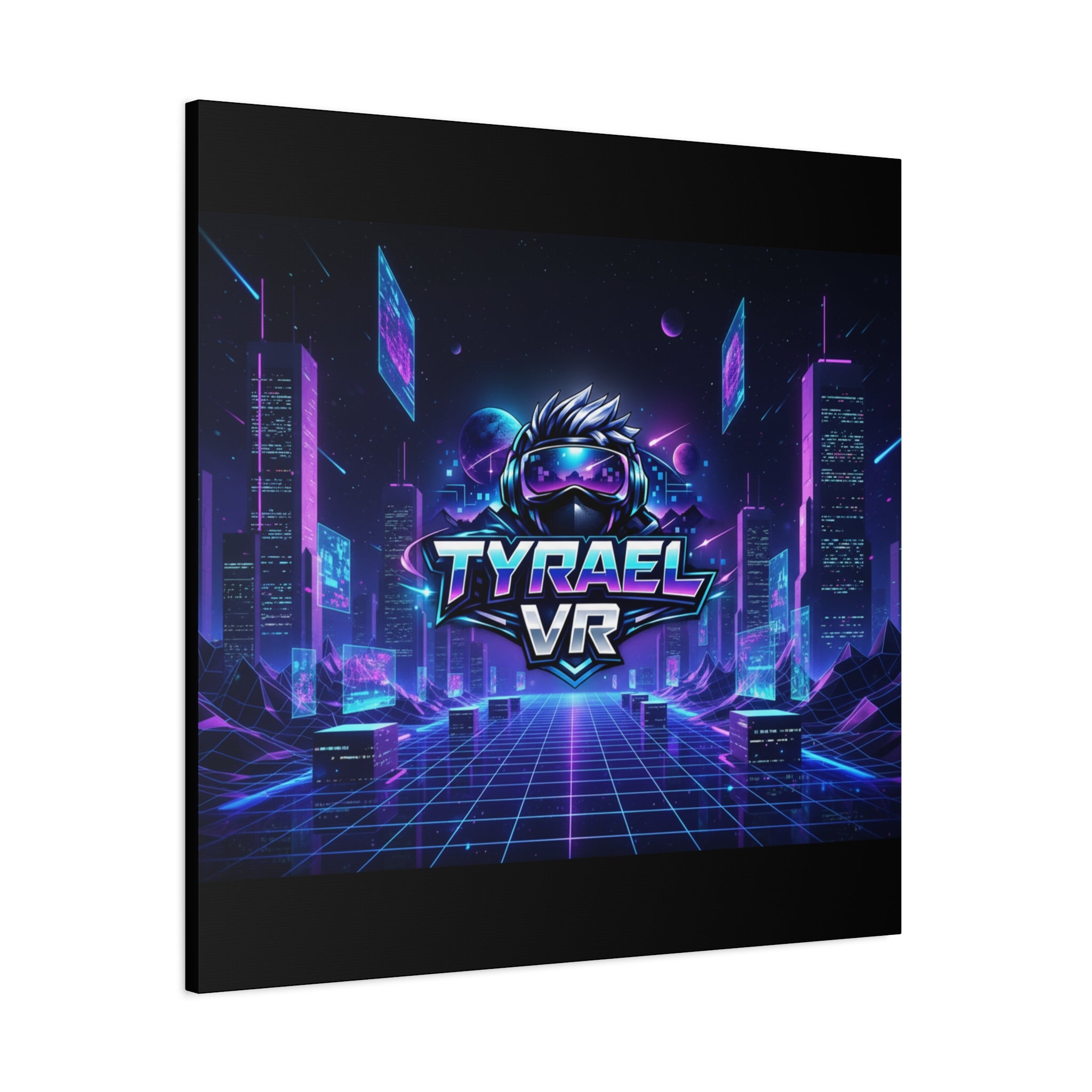 Tyrael VR Retro Futuristic Canvas Print