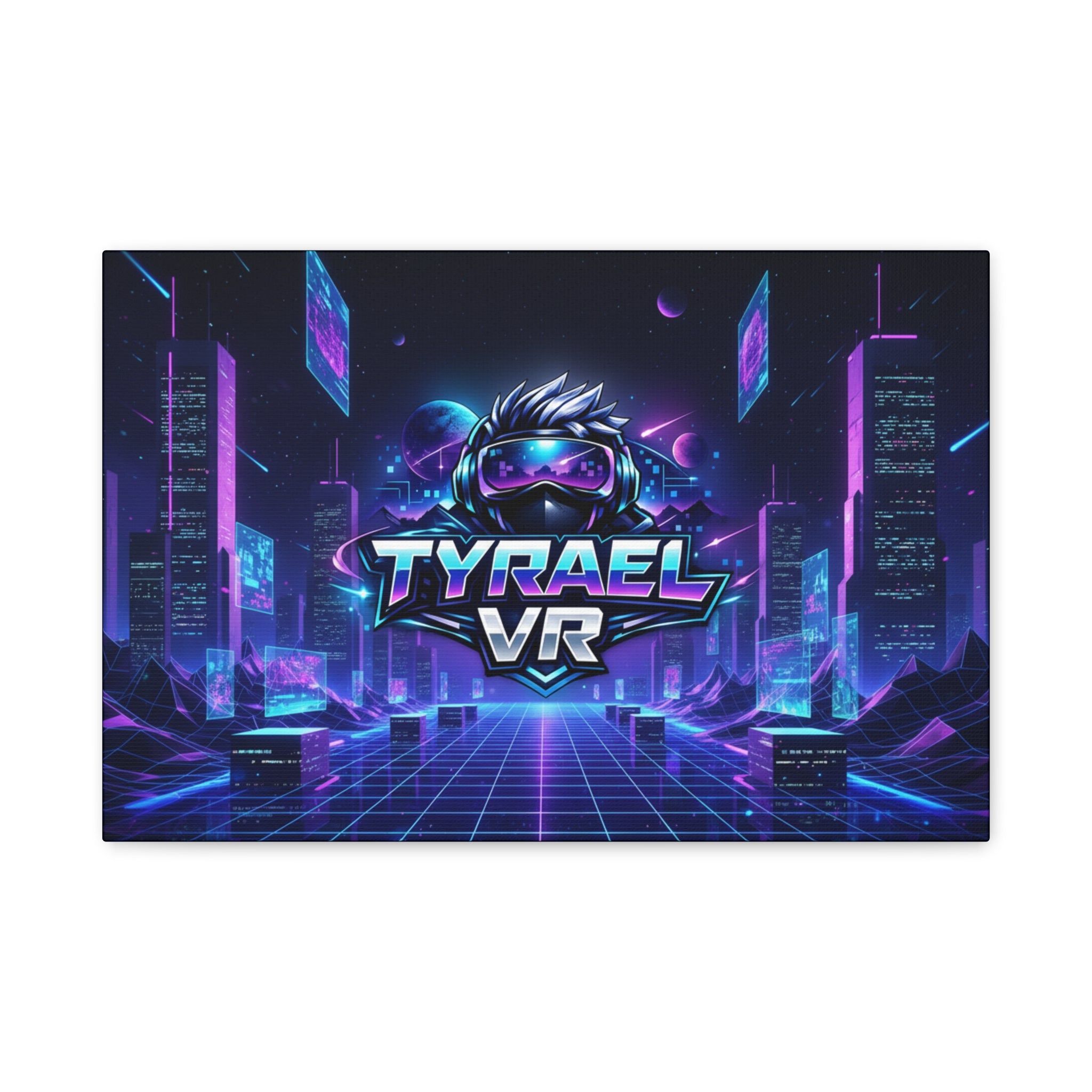 Tyrael VR Retro Futuristic Canvas Print