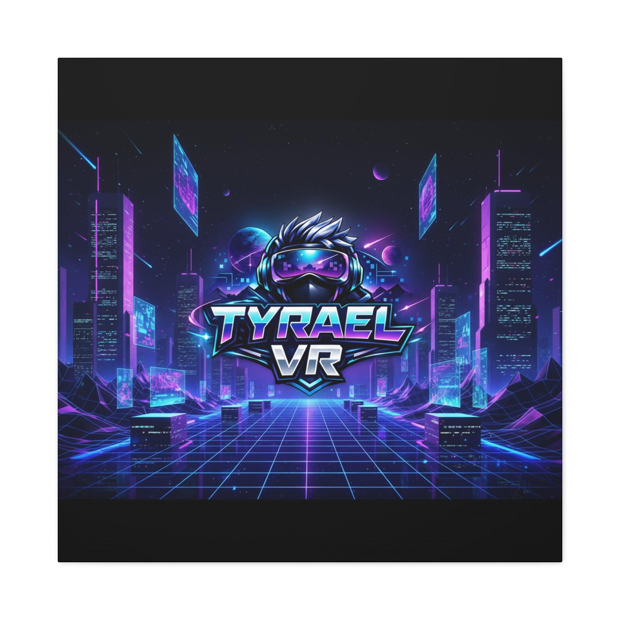 Tyrael VR Retro Futuristic Canvas Print
