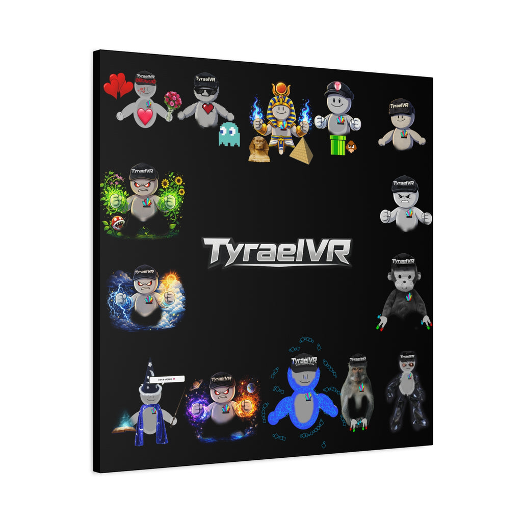 TyraelVR Gamer Mascot Canvas Print — Stretched Matte Wall Art