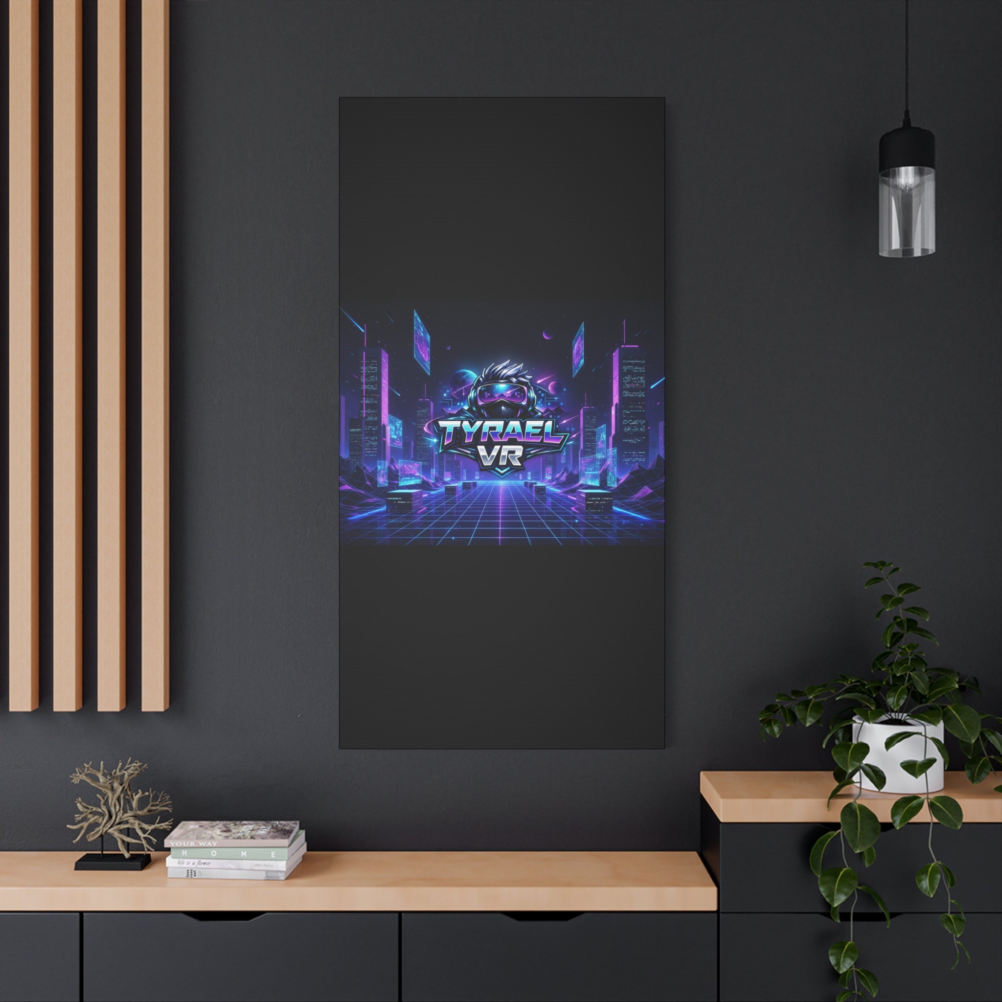 Tyrael VR Retro Futuristic Canvas Print