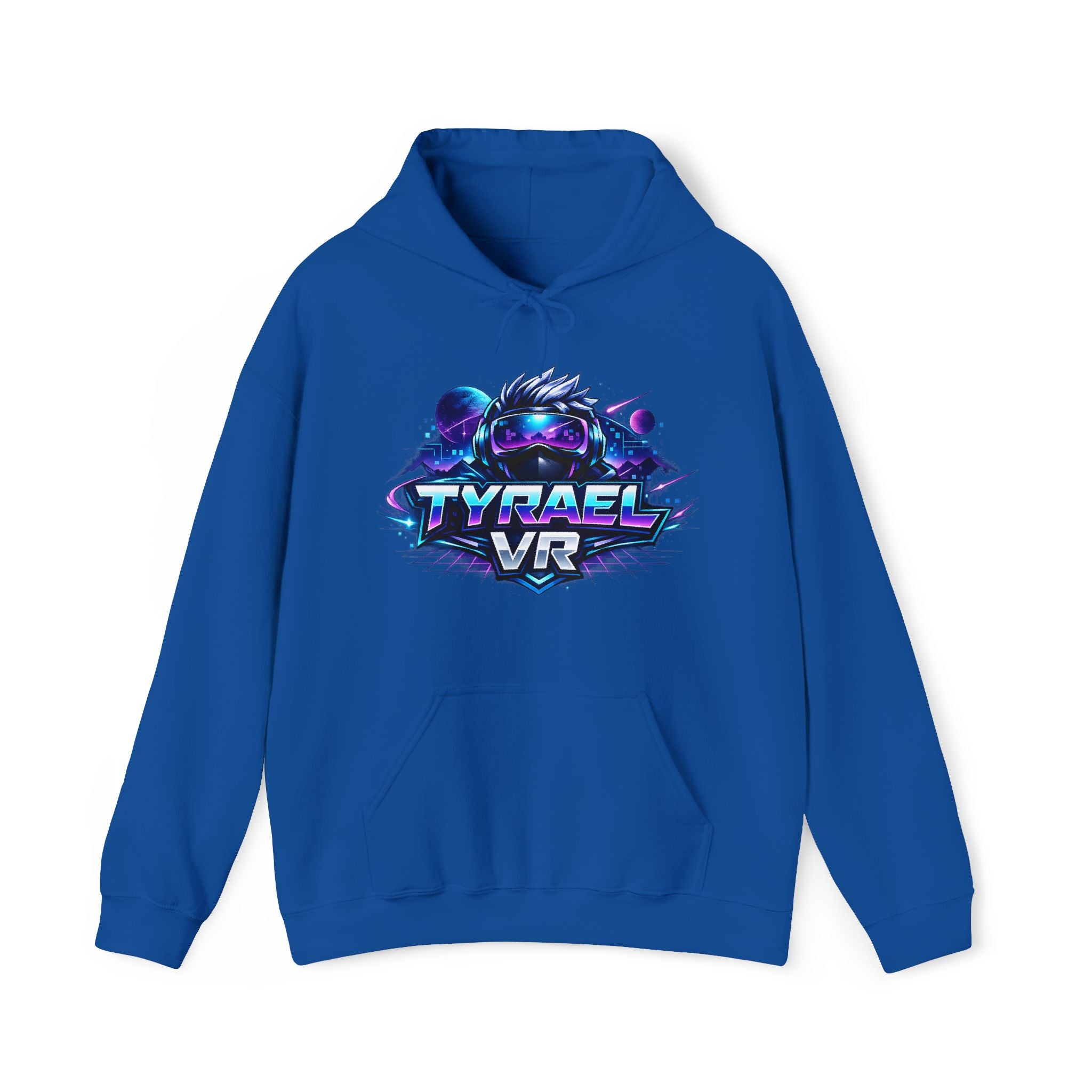 Tyrael VR Hoodie — Neon Cyber Gamer Logo Pullover