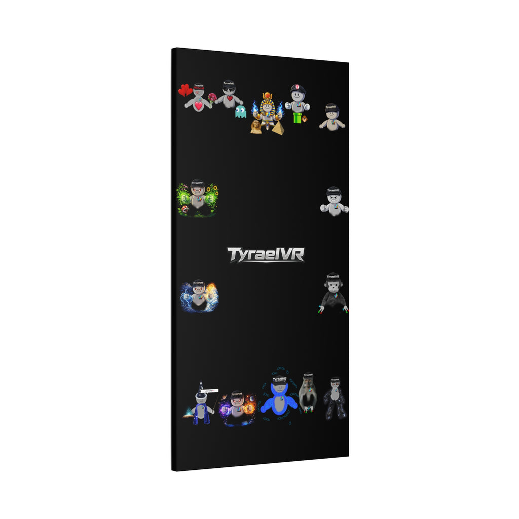 TyraelVR Gamer Mascot Canvas Print — Stretched Matte Wall Art