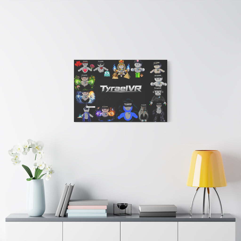 TyraelVR Gamer Mascot Canvas Print — Stretched Matte Wall Art