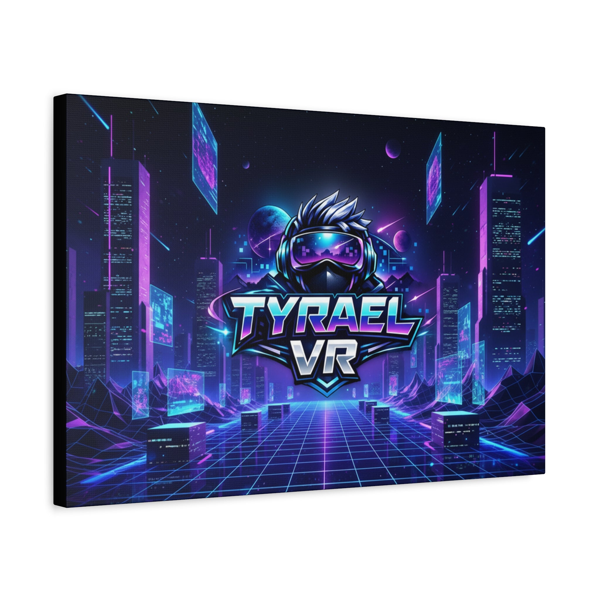 Tyrael VR Retro Futuristic Canvas Print