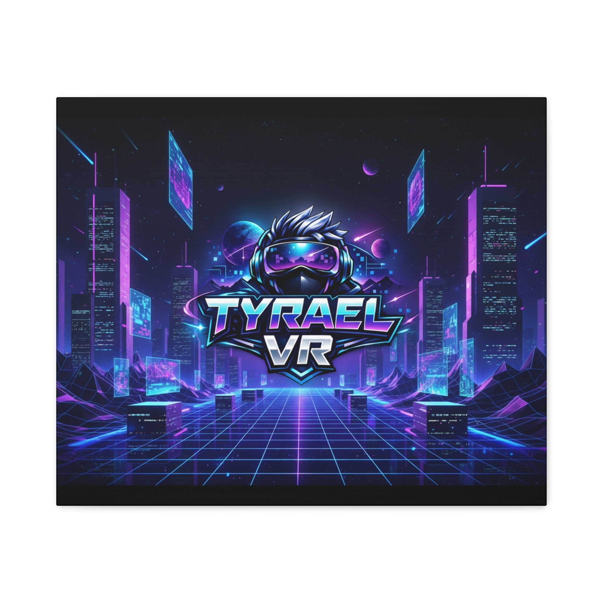 Tyrael VR Retro Futuristic Canvas Print