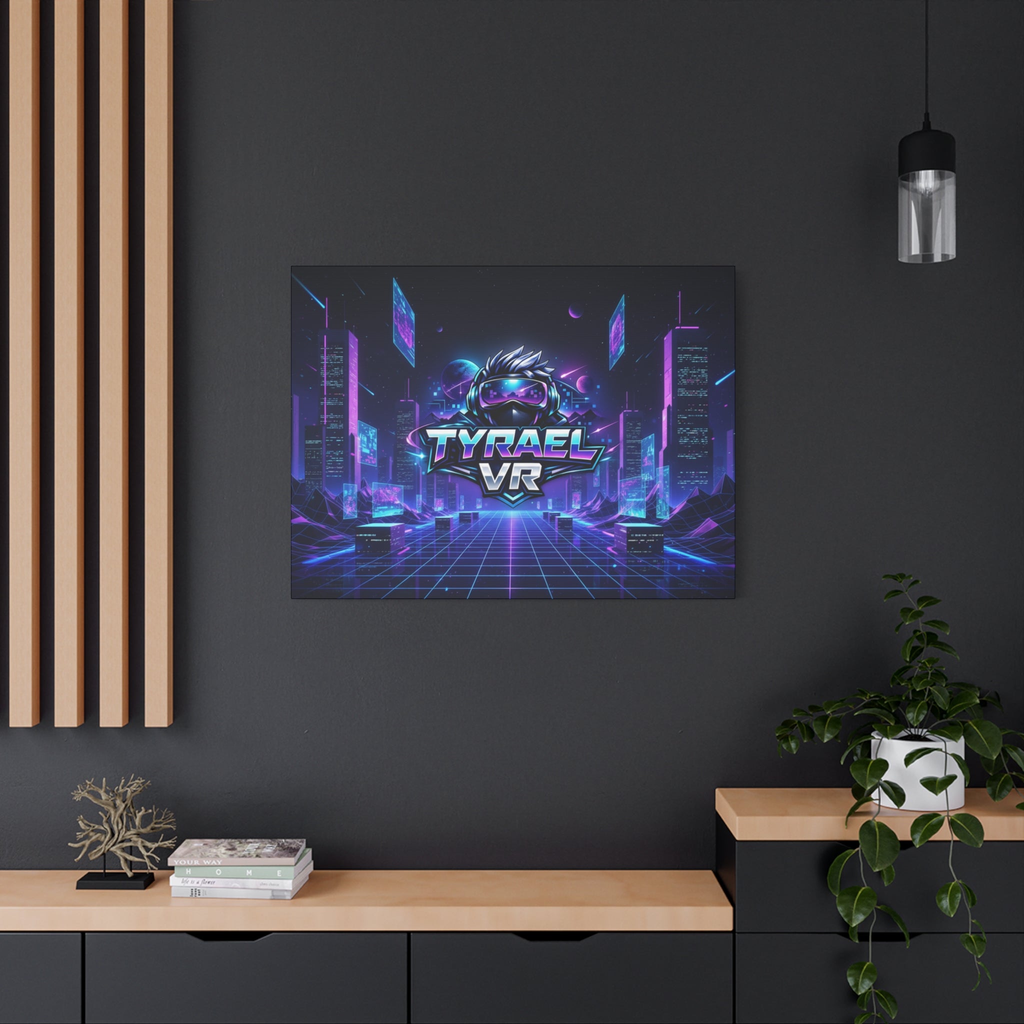 Tyrael VR Retro Futuristic Canvas Print