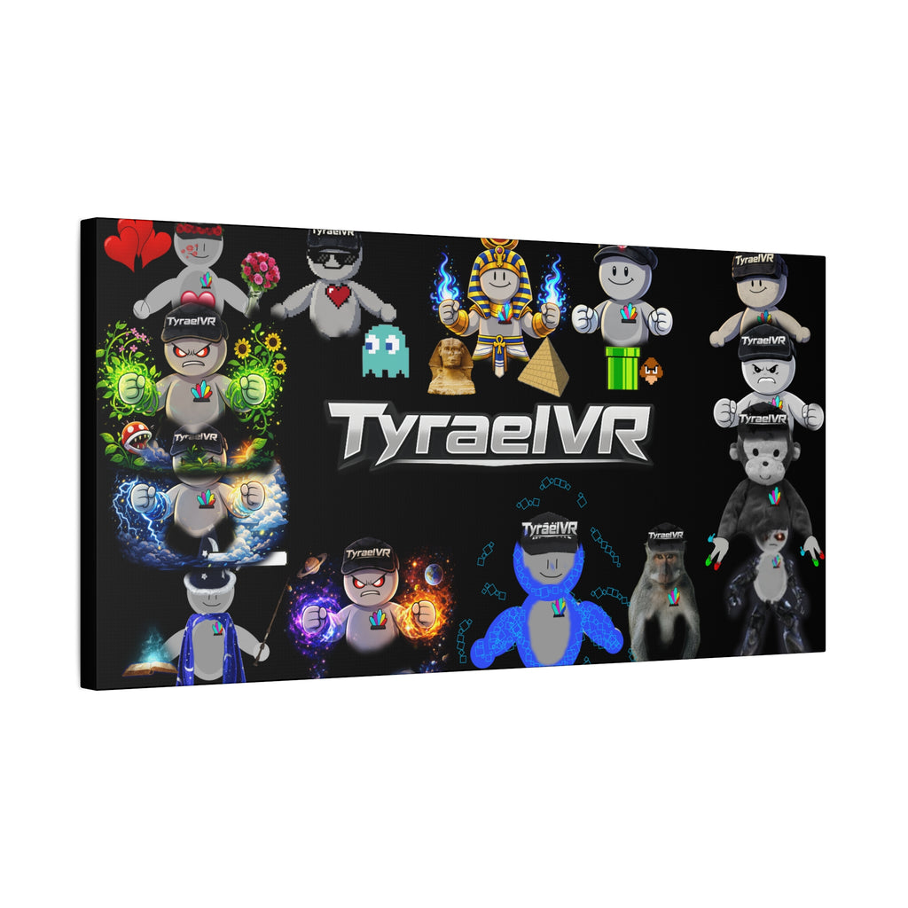TyraelVR Gamer Mascot Canvas Print — Stretched Matte Wall Art