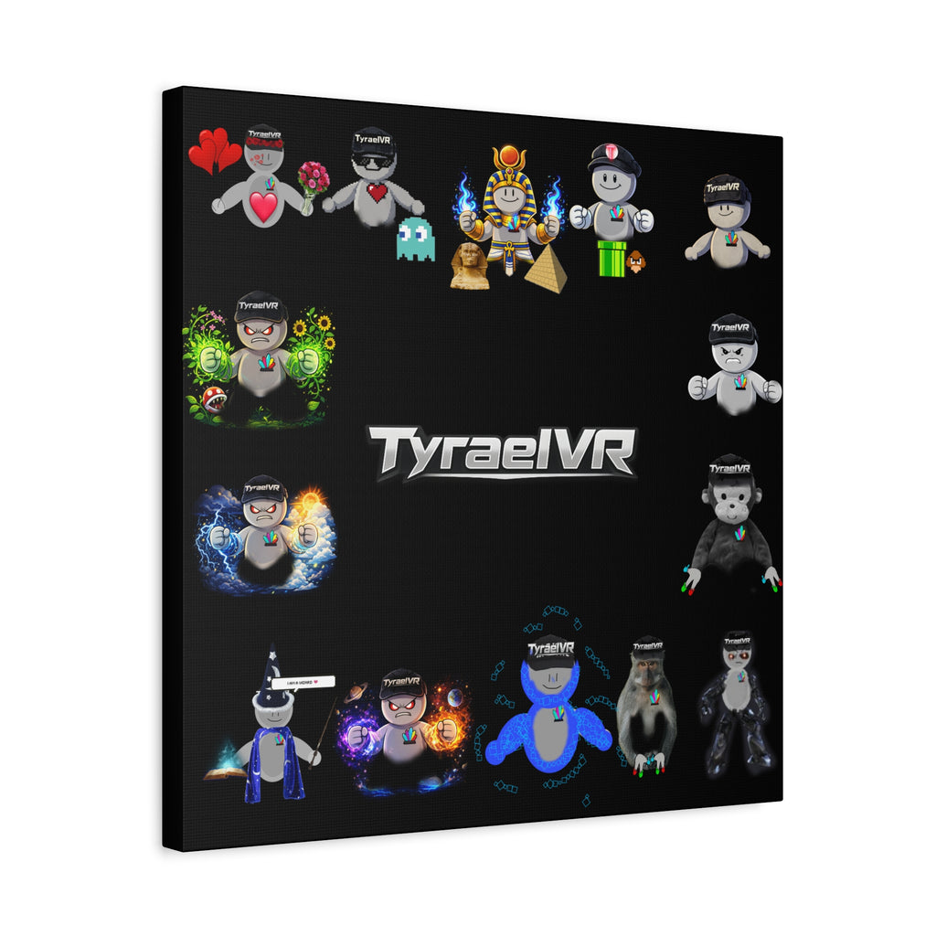 TyraelVR Gamer Mascot Canvas Print — Stretched Matte Wall Art
