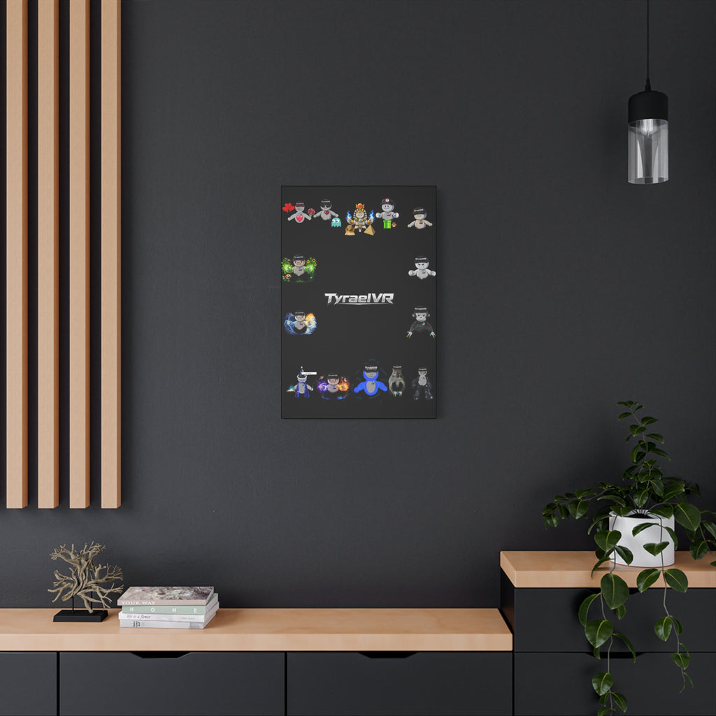 TyraelVR Gamer Mascot Canvas Print — Stretched Matte Wall Art