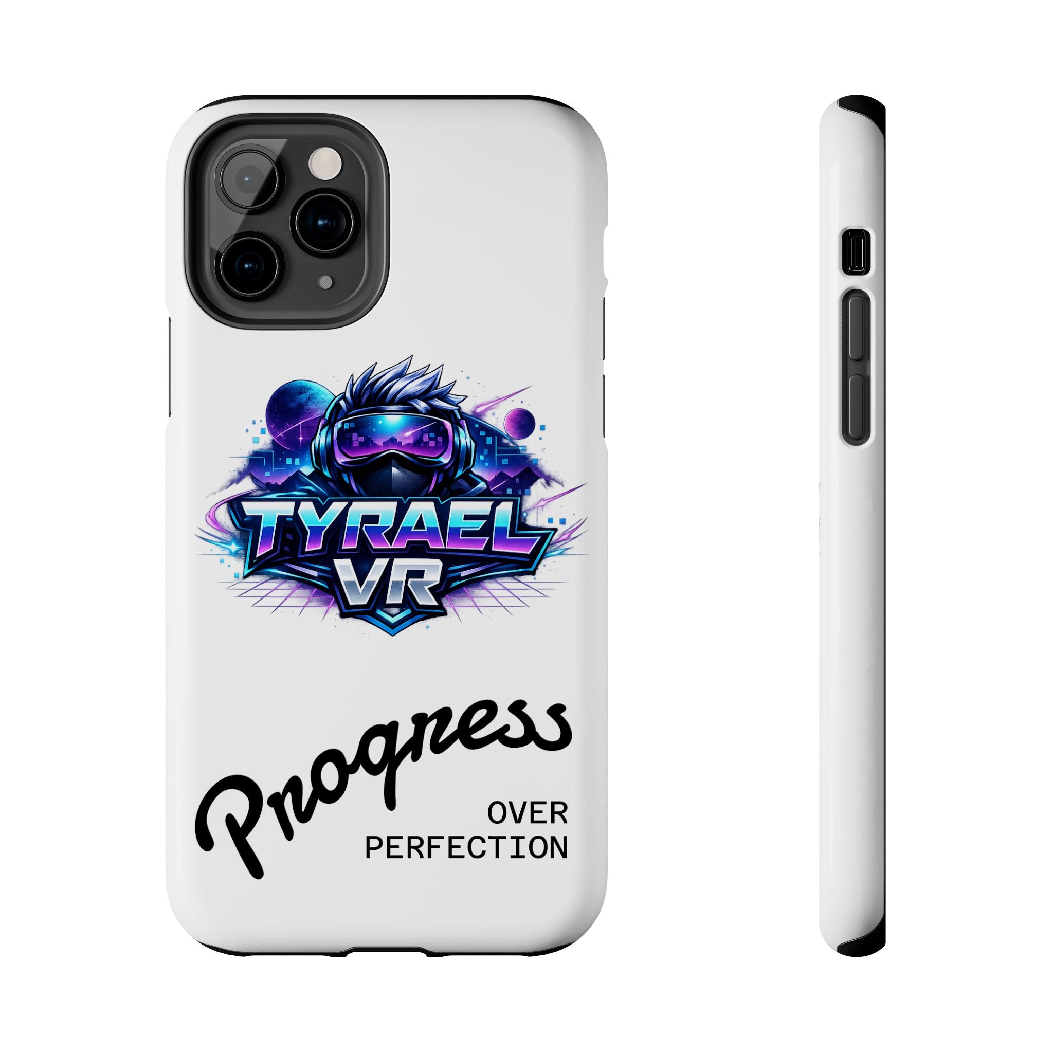 Tyrael VR Tough Phone Case — 'Progress Over Perfection' Gamer Protective Case