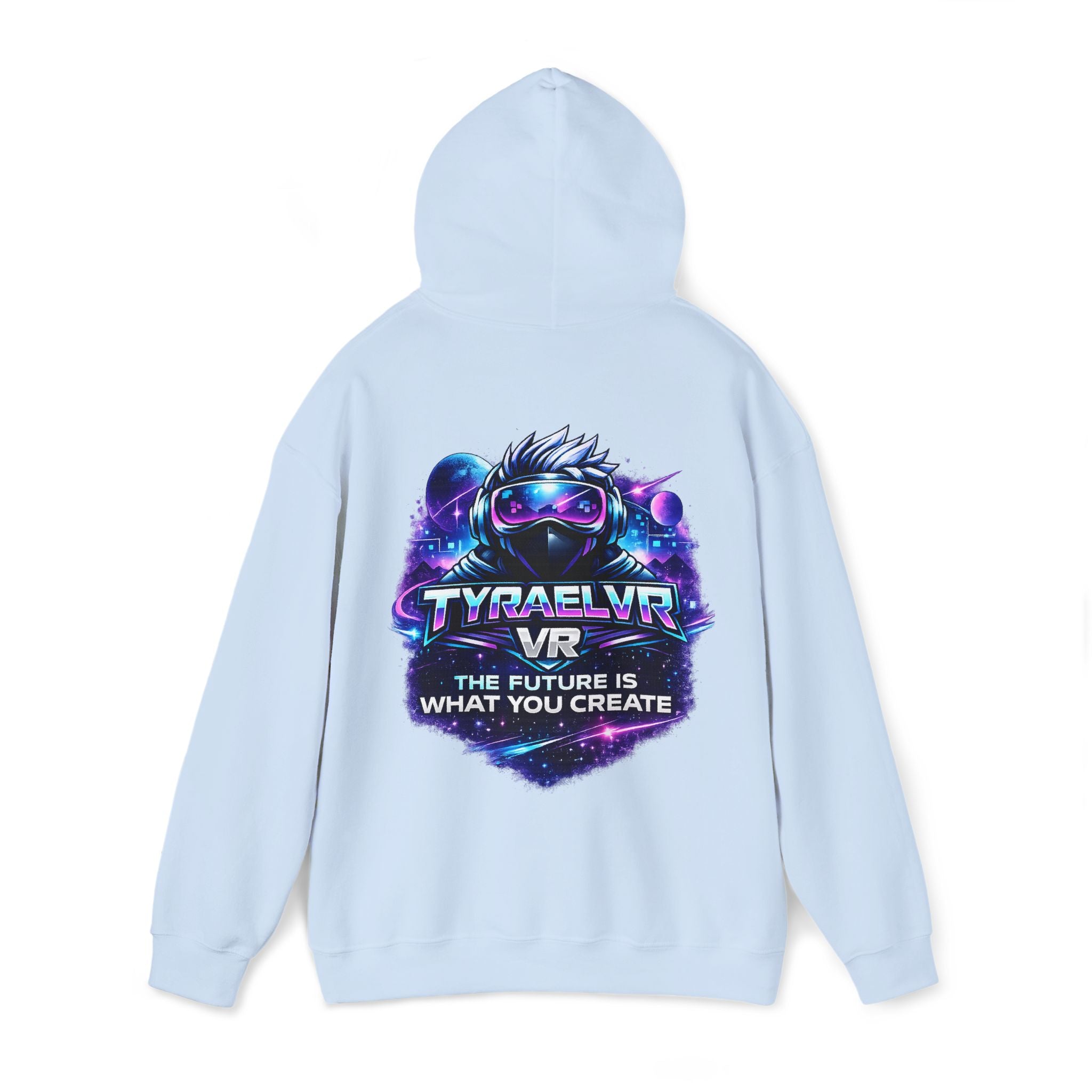 Tyrael VR Hoodie — Neon Cyber Gamer Logo Pullover